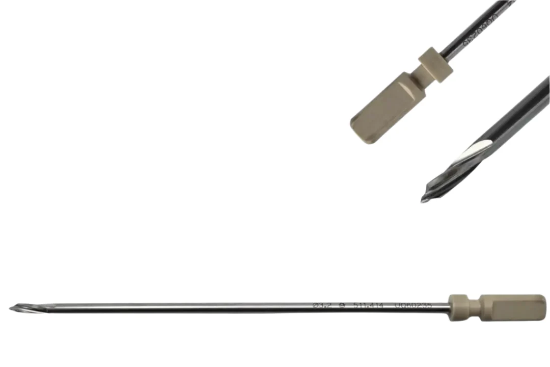 Synthes 511.414 Three Fluted Radiolucent Drill Bit Brad Point 150mm x 3.2mm - Image 2