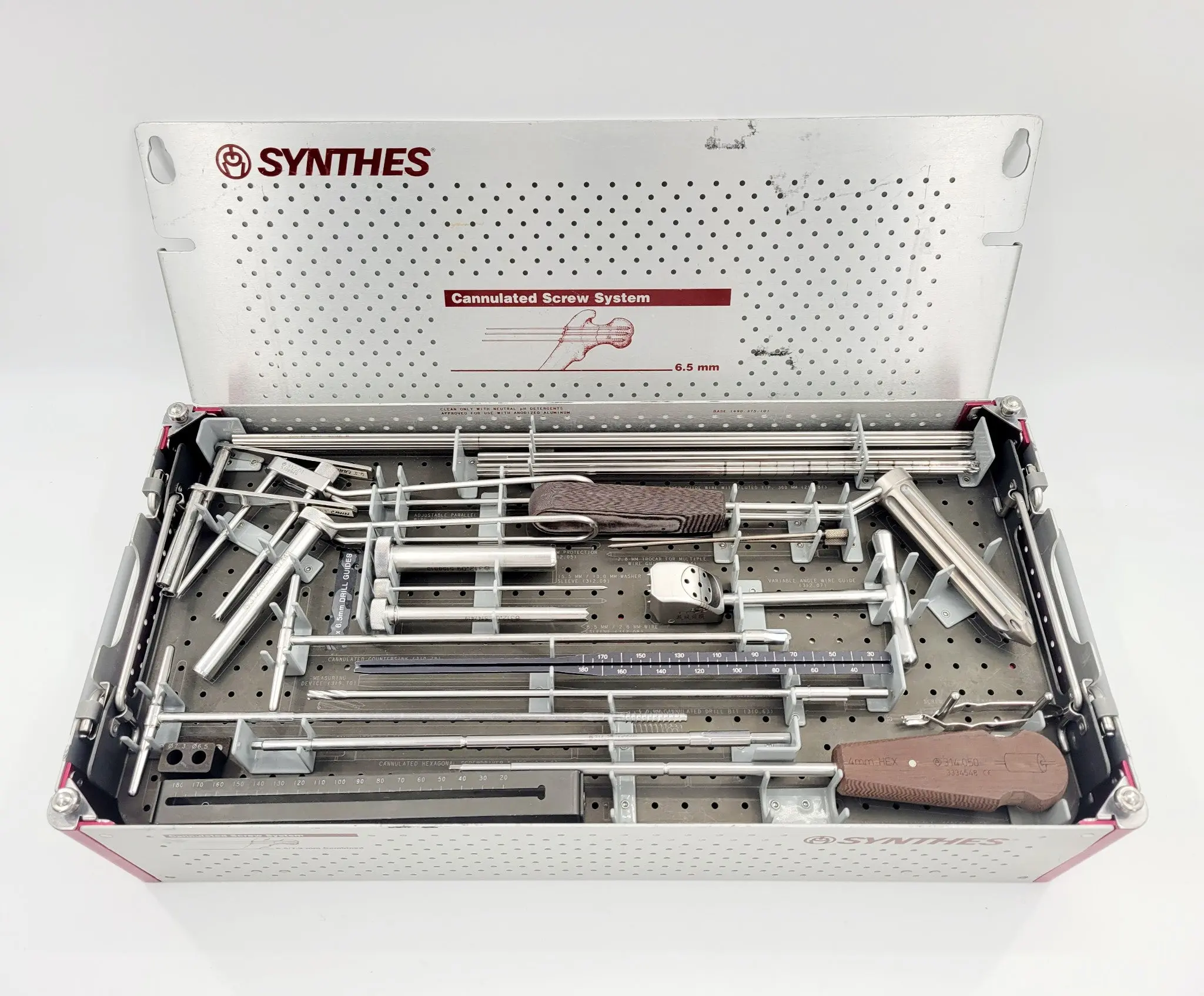 Synthes 6.5mm Cannulated Screw Instrument Set - Image 3