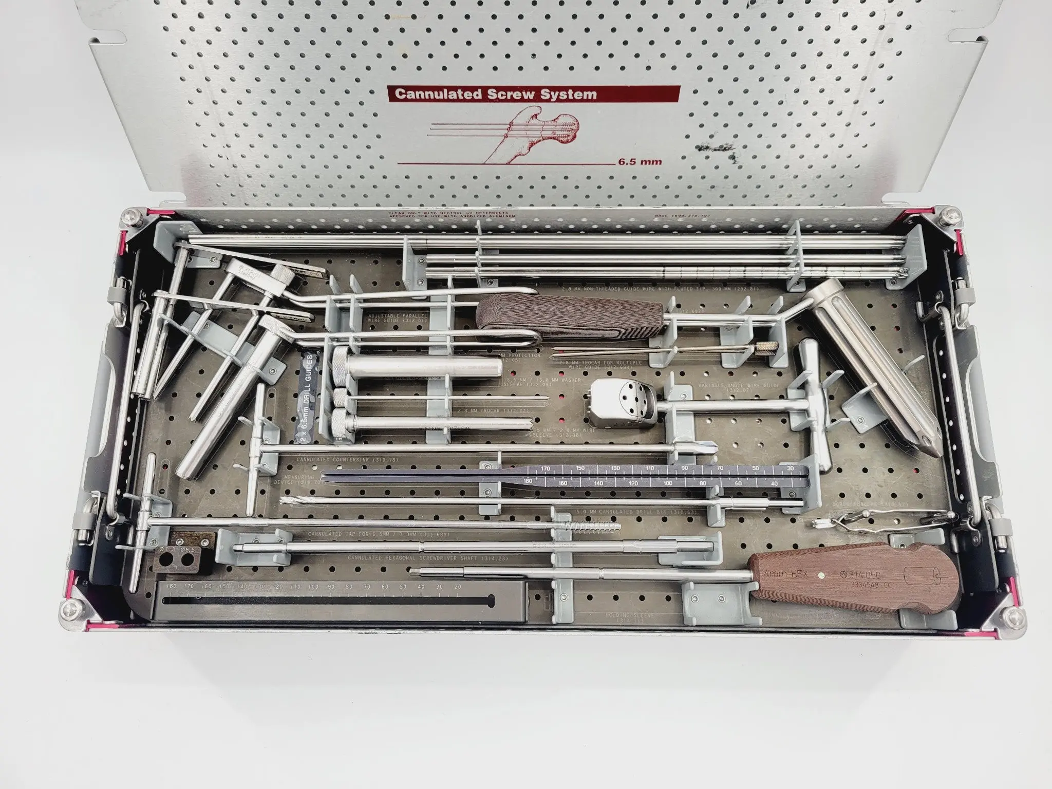 Synthes 6.5mm Cannulated Screw Instrument Set - Image 4