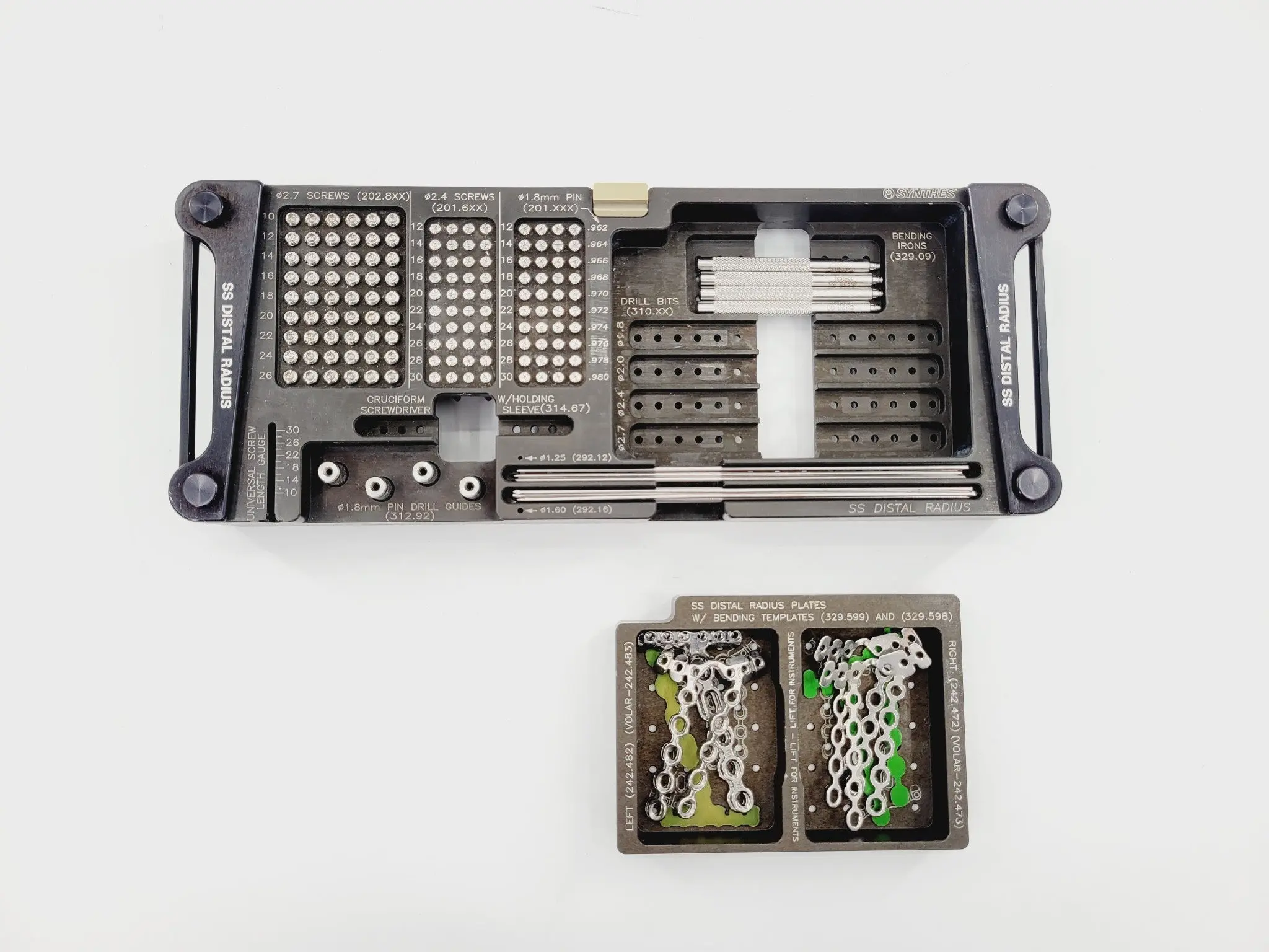 Synthes Distal Radius Plate Set w/ Screws, Plates, Guides & Instruments + Case - Image 4