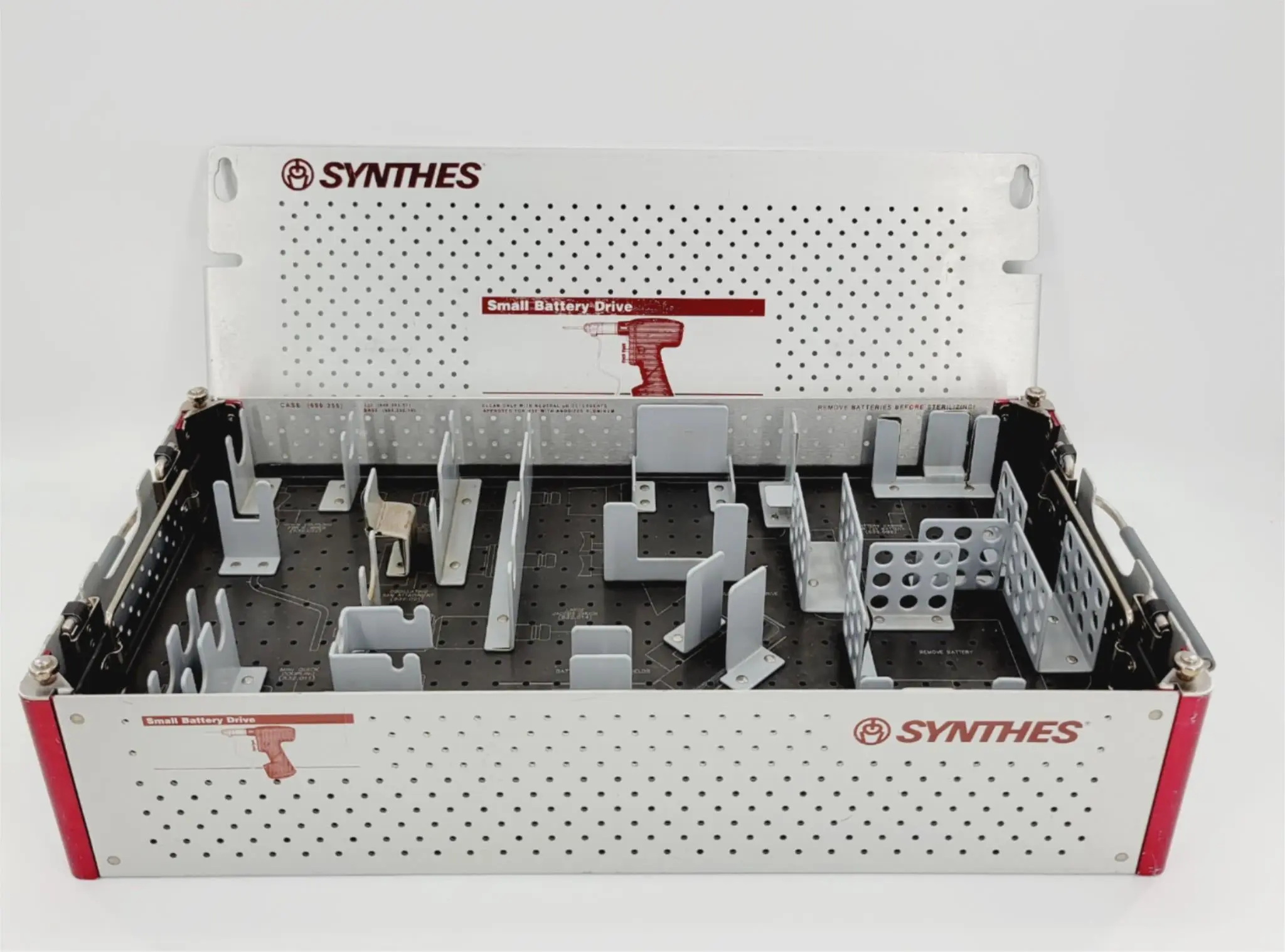 Synthes Small Battery Driver Sterilization Case 20-3/8" x 10" x 5" - Image 3