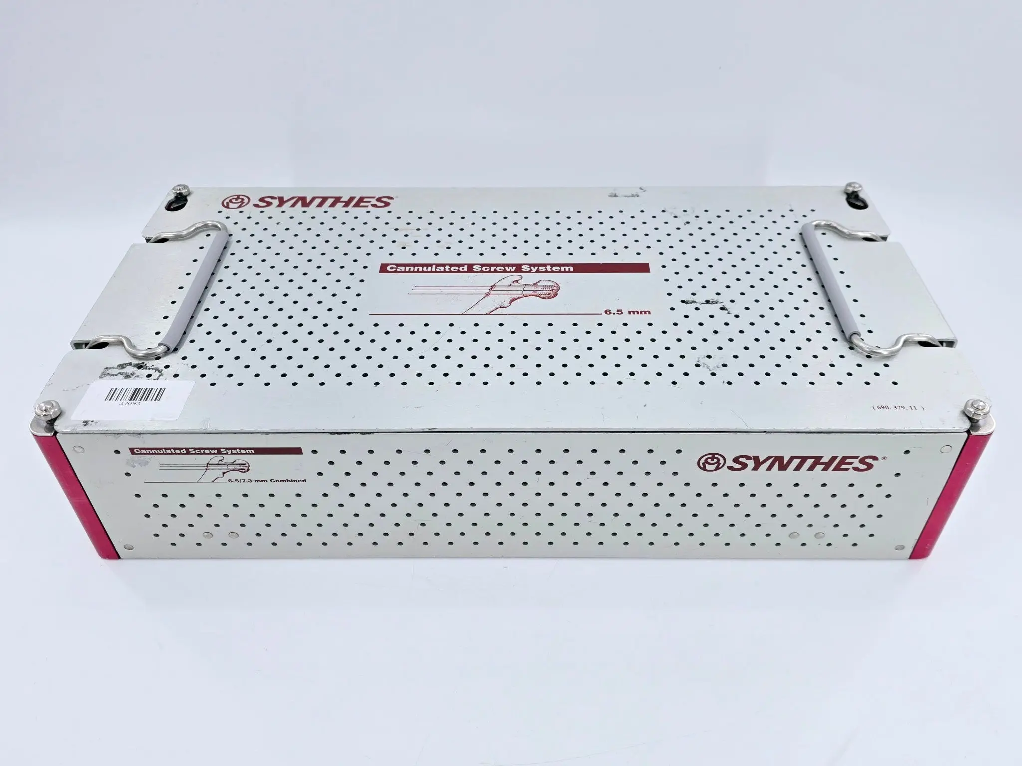 Synthes Sterilization Case w/ Instrument Trays & Lid 690.379 - Image 3