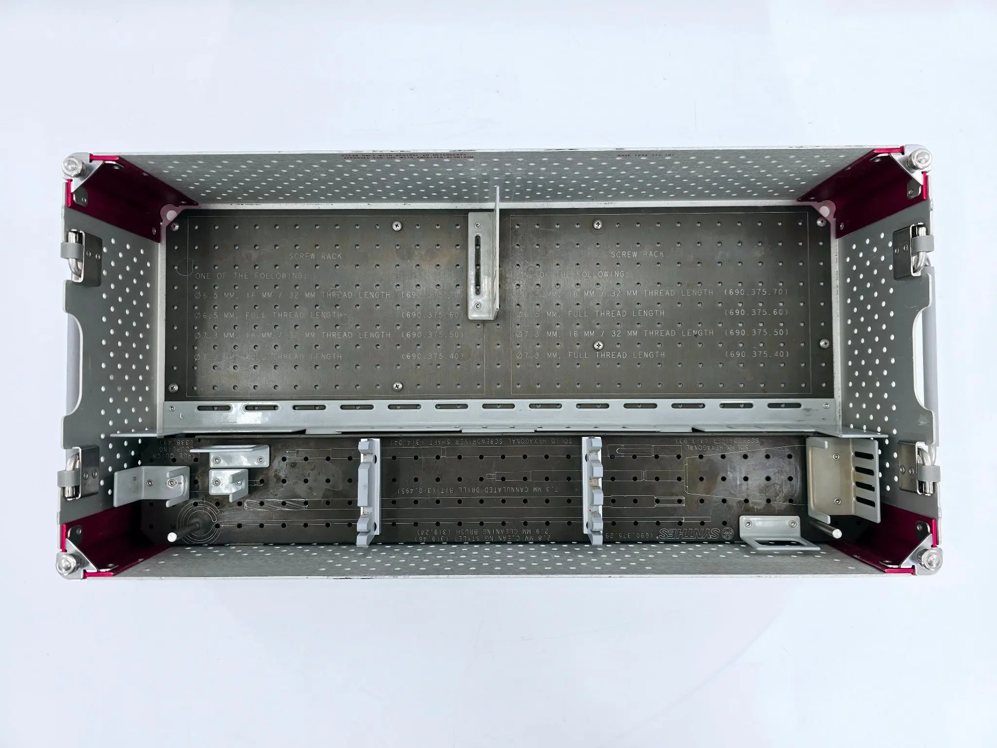 Synthes Sterilization Case w/ Instrument Trays & Lid 690.379 - Image 5
