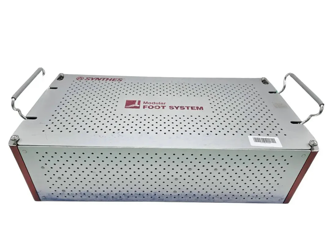 Synthes Modular Foot System Case Only Empty Surgical Instrument Storage Tray