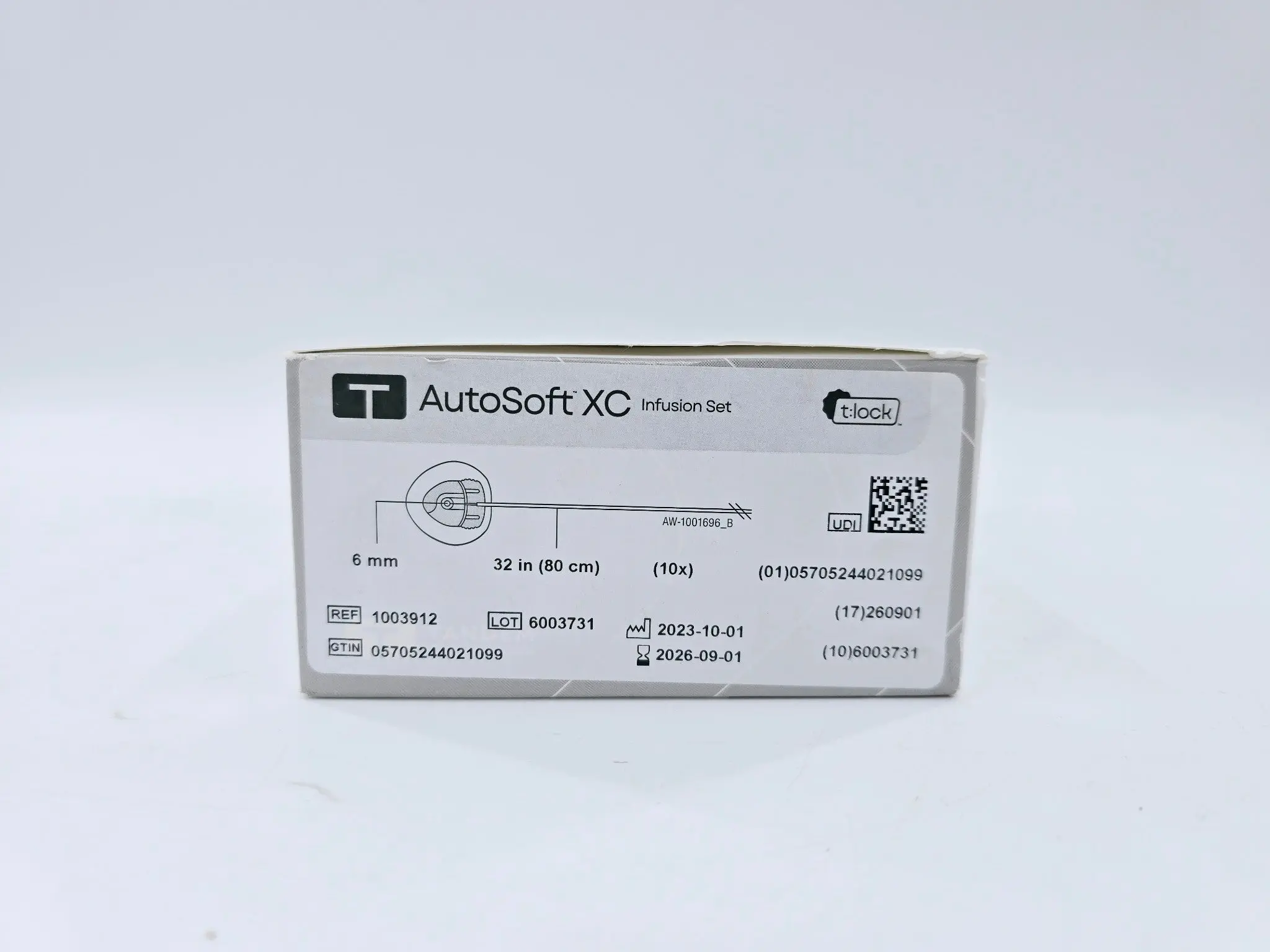 Tandem 1003912 AutoSoft XC Infusion Set 6mm x 32in Single Use Box of 10 - Image 3