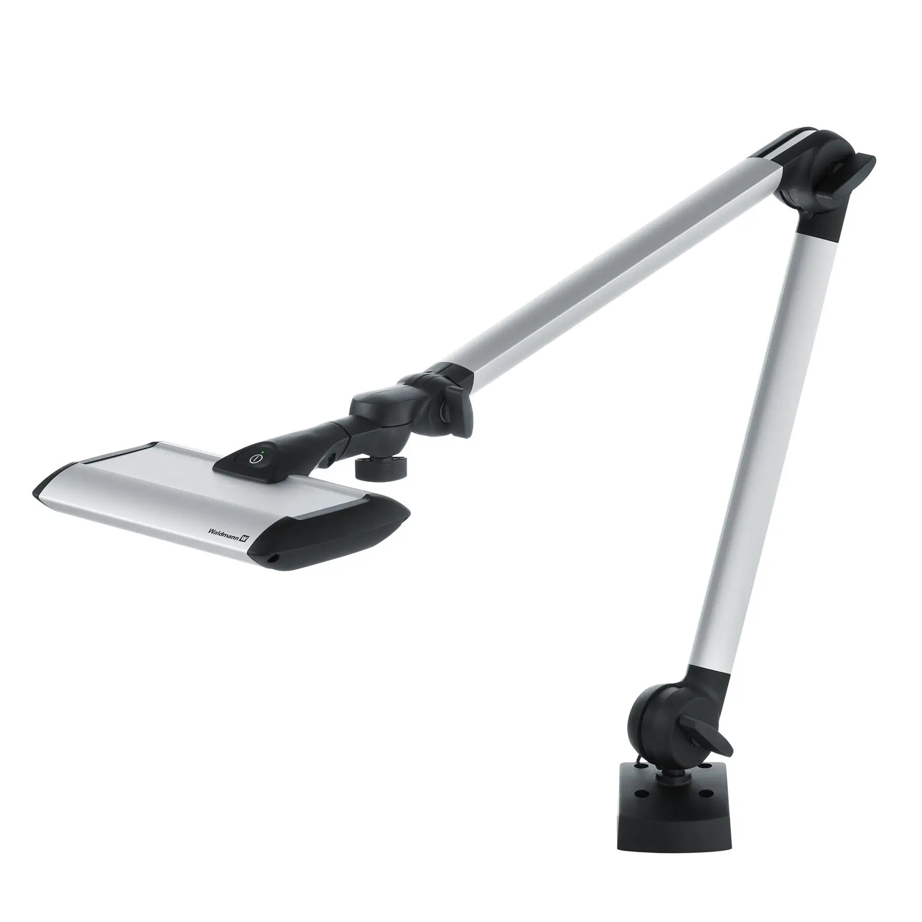 Waldmann TANEO LED Task Light, Double Arm, 12W, 100-240V, 700/940/D/CDP, 4000K (8.6") - Clamp