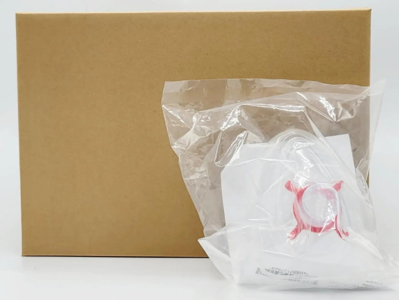Teleflex 1275 Sure Seal Adult Anesthesia Cushion Mask Medium Clear Red Ring Box of 20 - Image 3