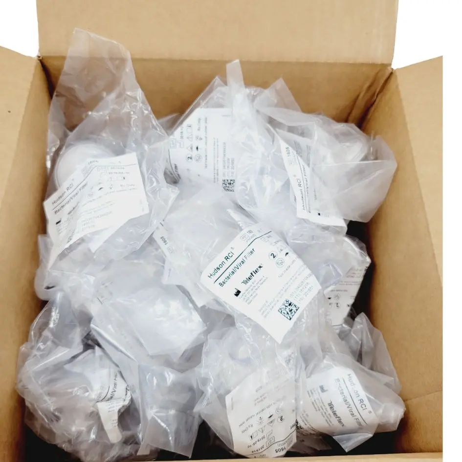 Teleflex 1605 Hudson RCI Bacterial Viral Filter 22 mm ID x 15 mm ID/22mm BX/50 - Image 2