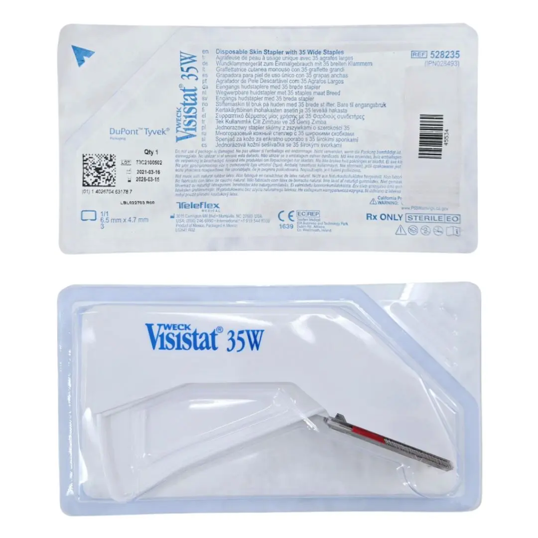 Teleflex Weck IPN028493 Visistat 35W Disposable Skin Stapler w/ 35 Wide Staples