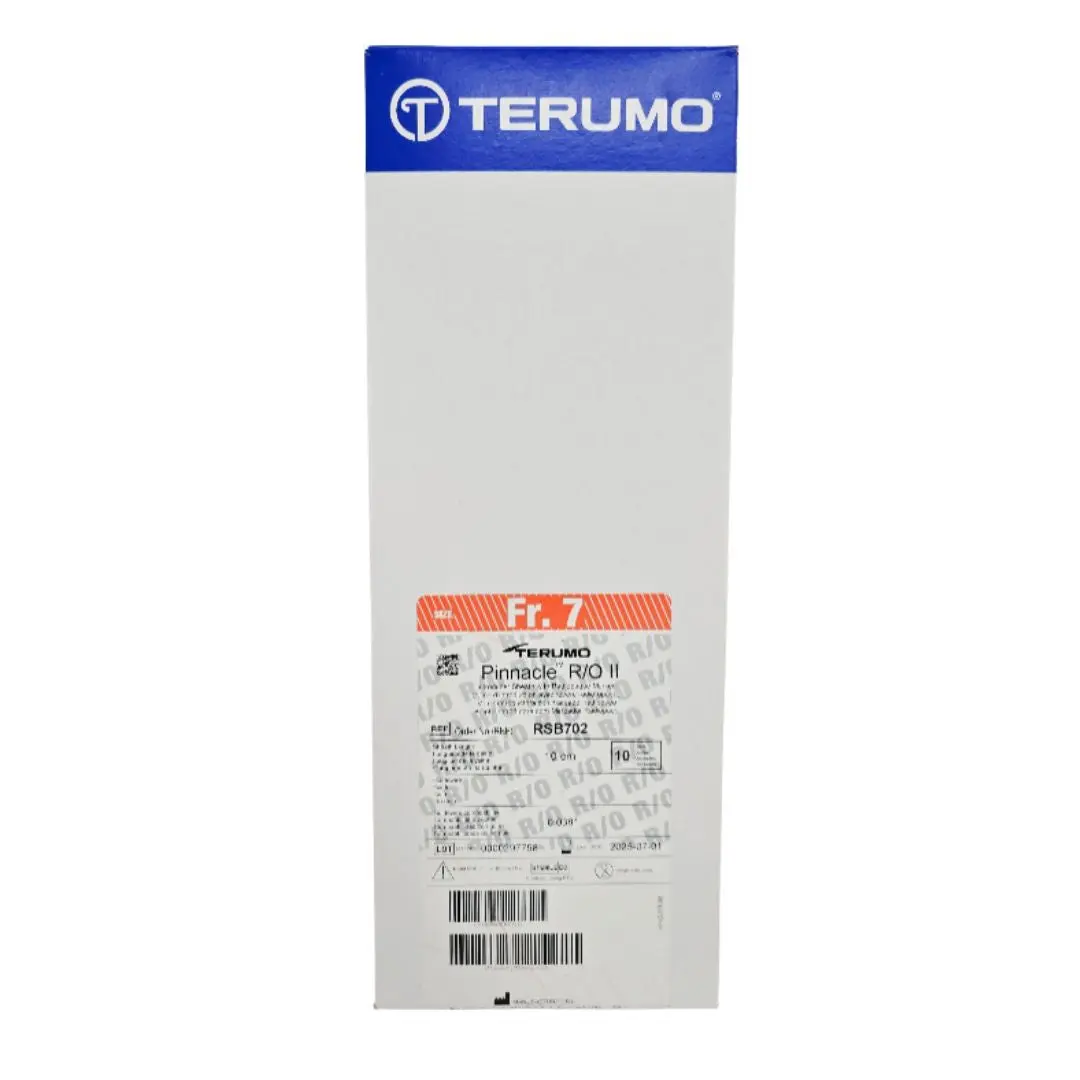 Terumo RSB702 Pinnacle R/O II Introducer Sheath with Radiopaque Marker Fr. 7 BX/10