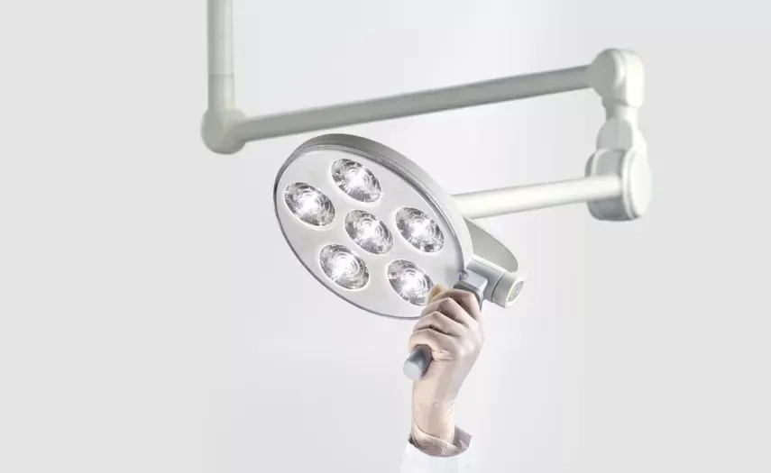 Waldmann TRIANGO LED 60-3 C Minor Procedure Light, 60,000 lux/1 M, color change - 3700K, 4300K and 4700K, CRI>93, dimming. With ceiling mount. - Image 2