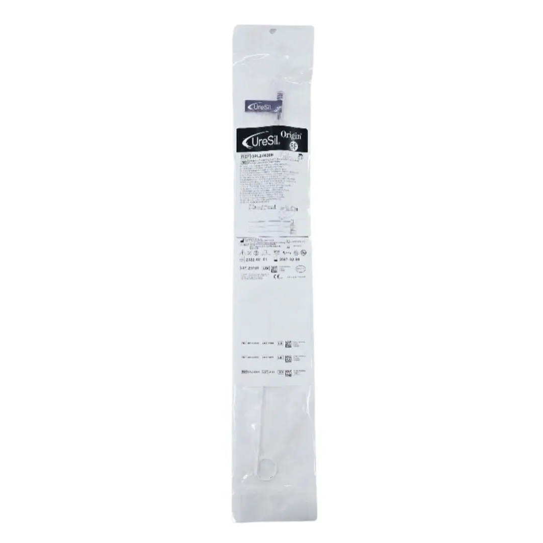 Uresil GPL2-0830H 8F x 21cm Hydrophilic Coated GP Locking Drainage Catheter w/ Depth Marks