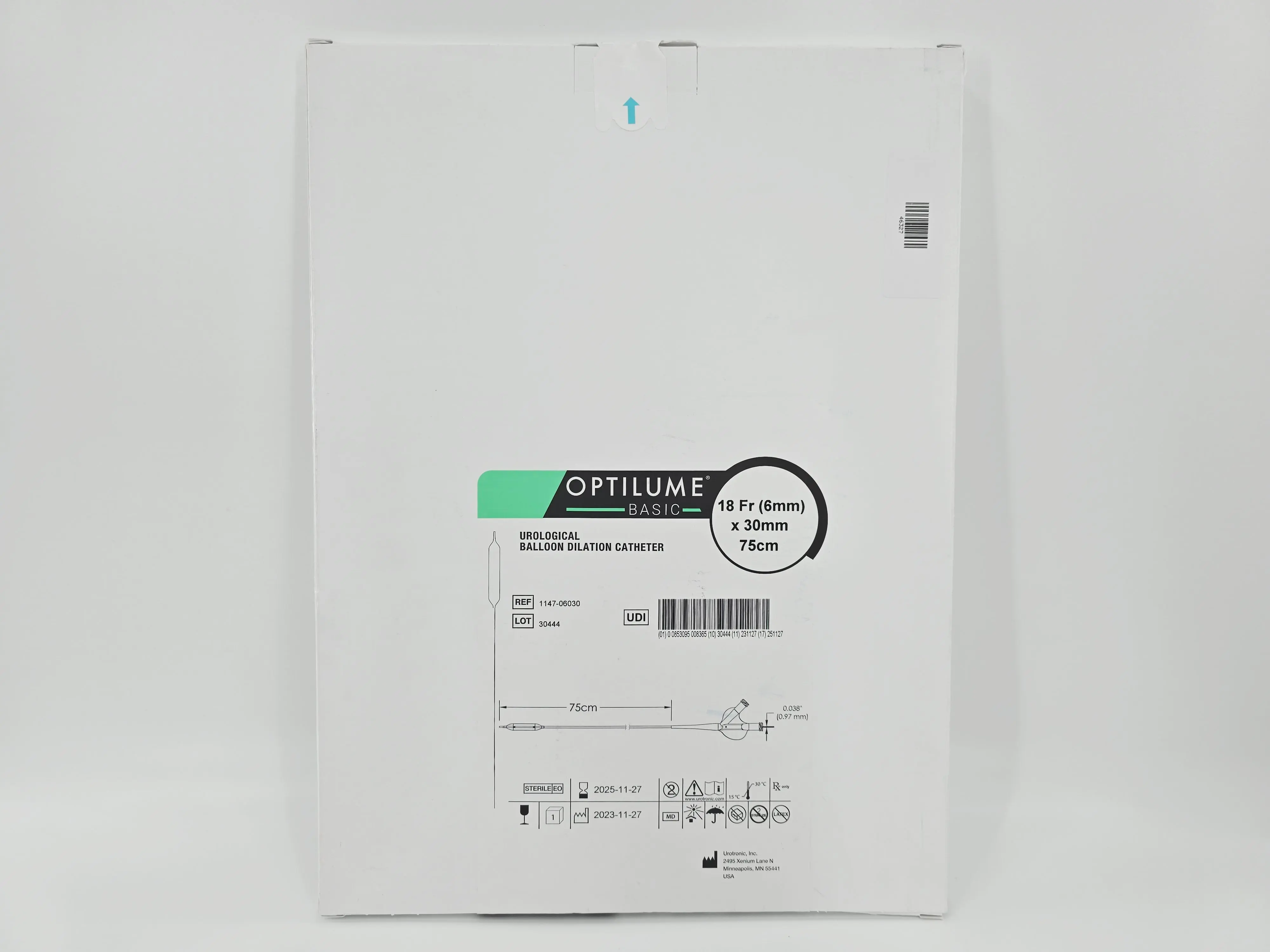 Urotronic 1147-06030 Optilume Basic Urological Balloon Dilation Catheter 18Fr. x 30mm 75cm Length - Image 2
