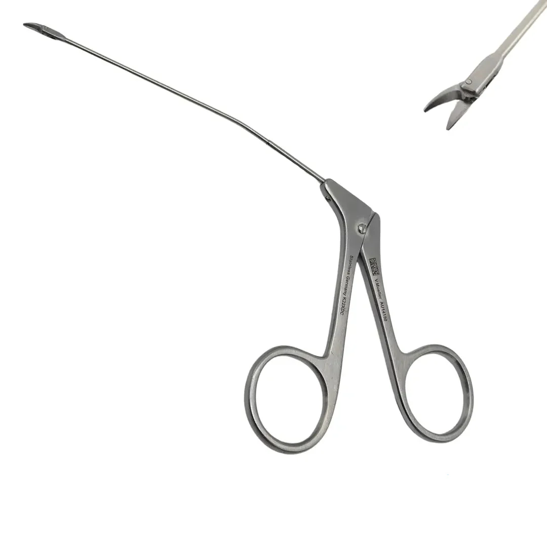 V. Mueller AU14150 ENT Wullstein Ear Scissors Curved Right 4-1/2"