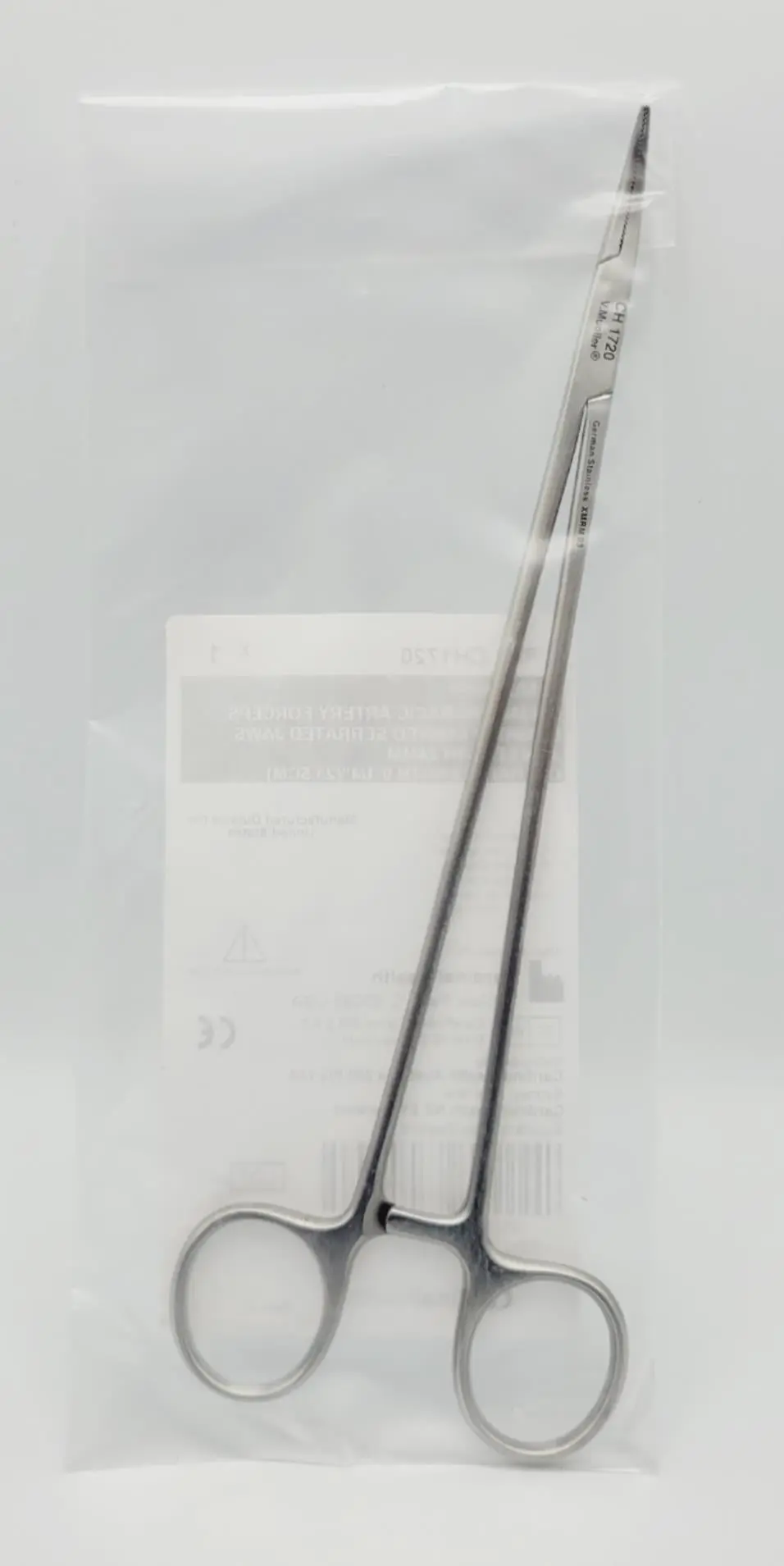 V. Mueller CH1720 Julian Thoracic Artery Forceps Slightly Curved Serrated - Image 3
