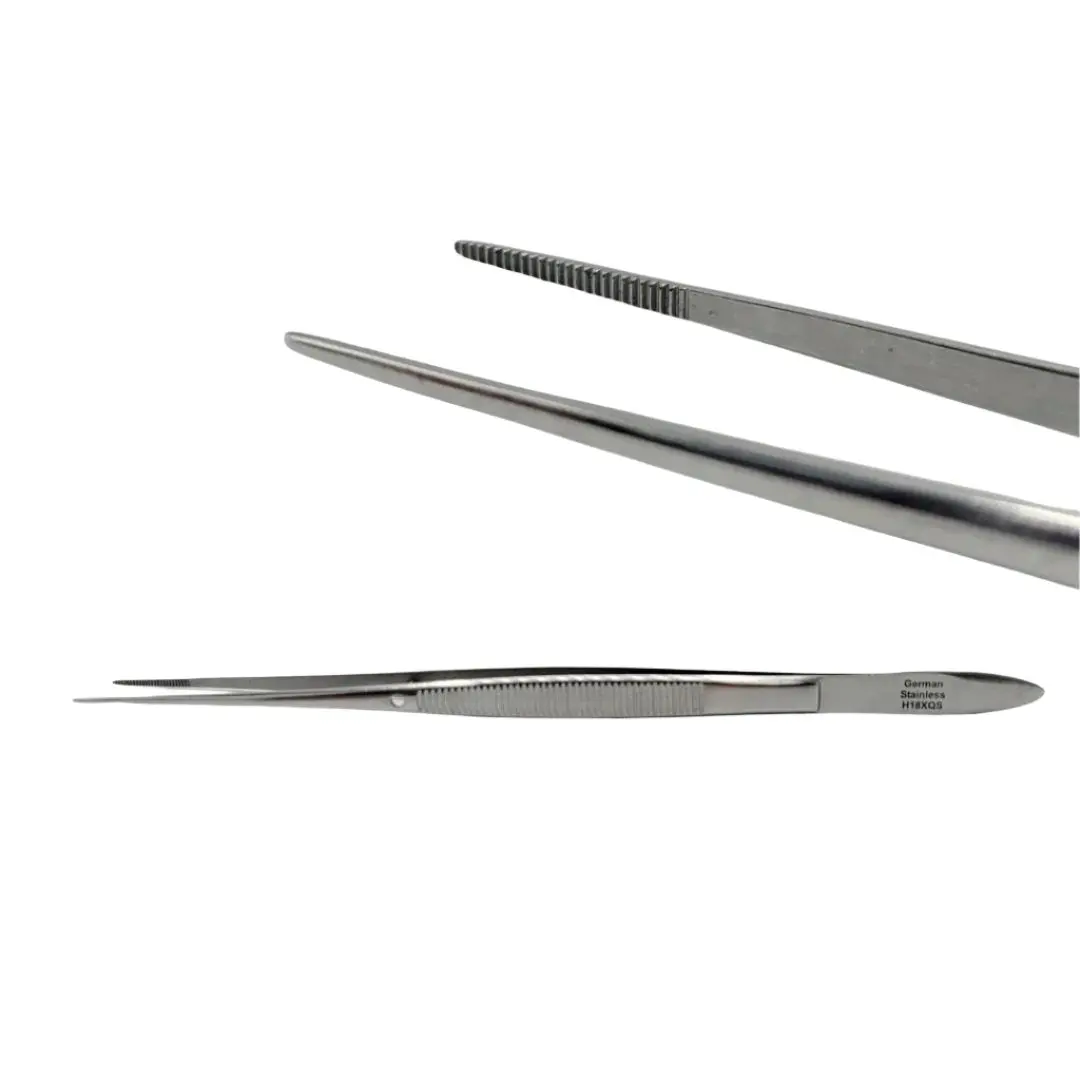V. Mueller Nl1481 Cushing Dressing Forceps Serrated Semi-Sharp Dissecting End