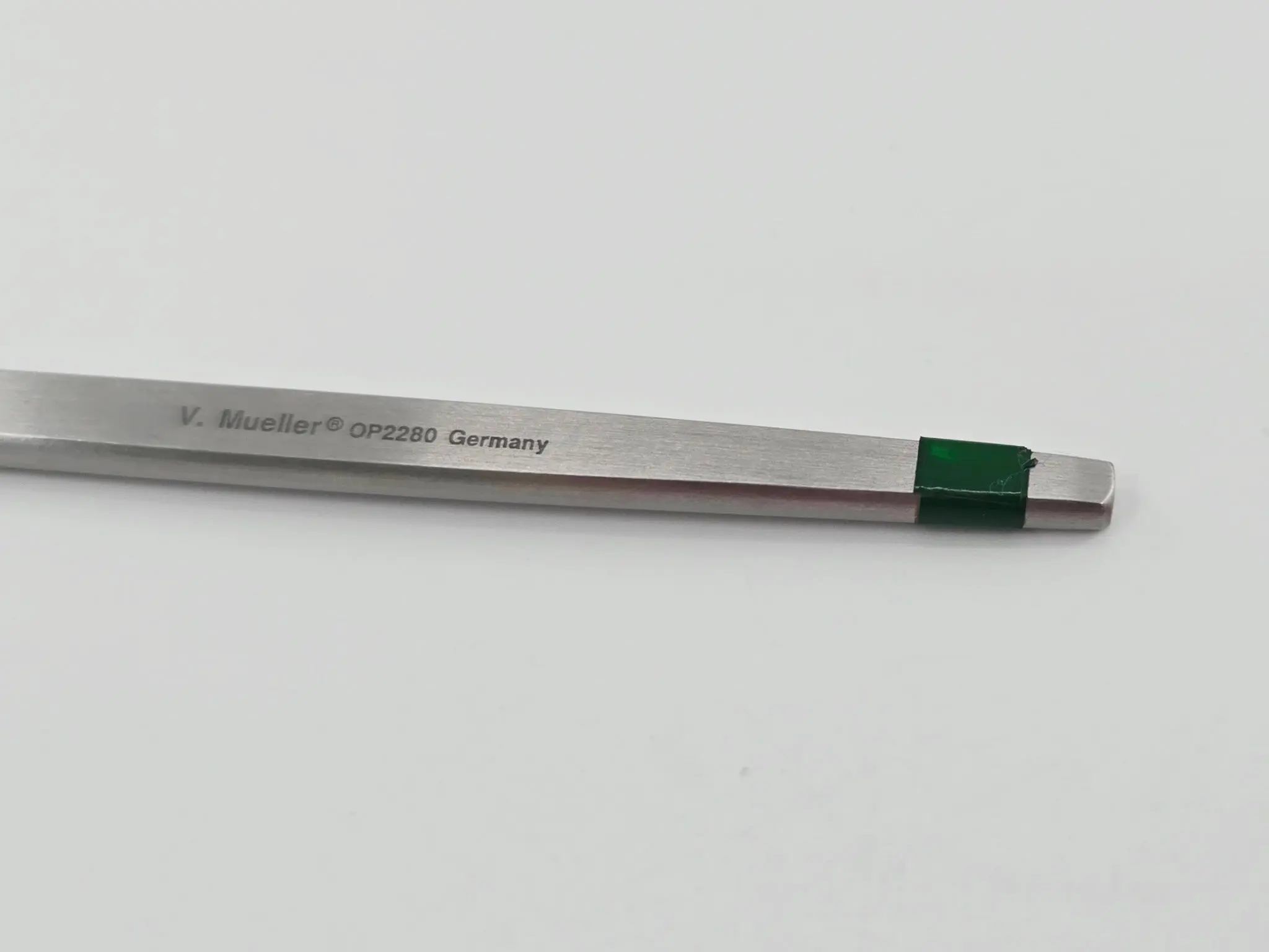 V. Mueller OP2280 Stevens Tenotomy Hook Blunt Tip Ophthalmology 4-3/4" - Image 3