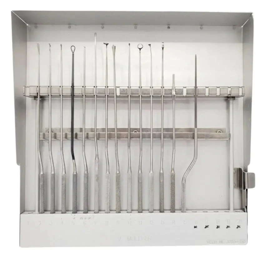 V. Mueller Rhoton Trans-Sphenoidal 14-Piece Instrument Set and Case Neurology