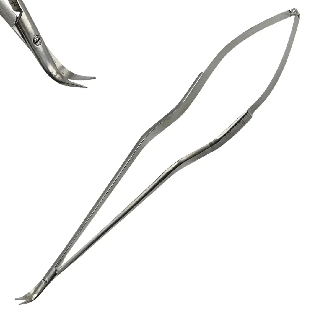 V. Mueller Spring Handle Angled Micro Surgical Scissors 7in