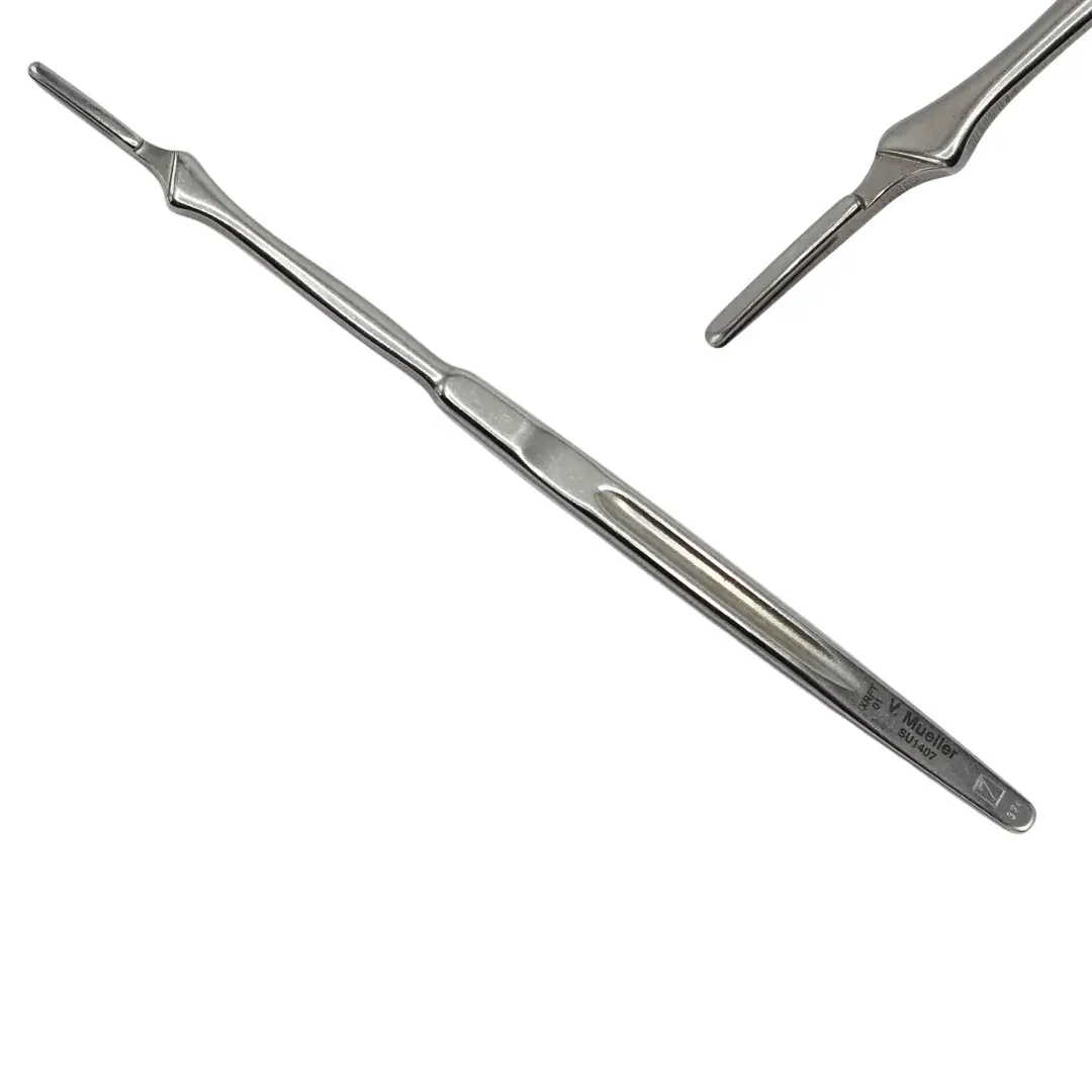 V. Mueller SU1407 Knife Handle No 7 Stainless Steel 6 3/8 Inch Surgical Tool