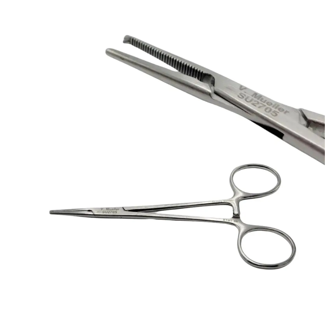 V. Mueller SU2705 Halsted Mosquito Forceps Straight 1 X 2 Teeth 4-3/4" (12.2Cm)