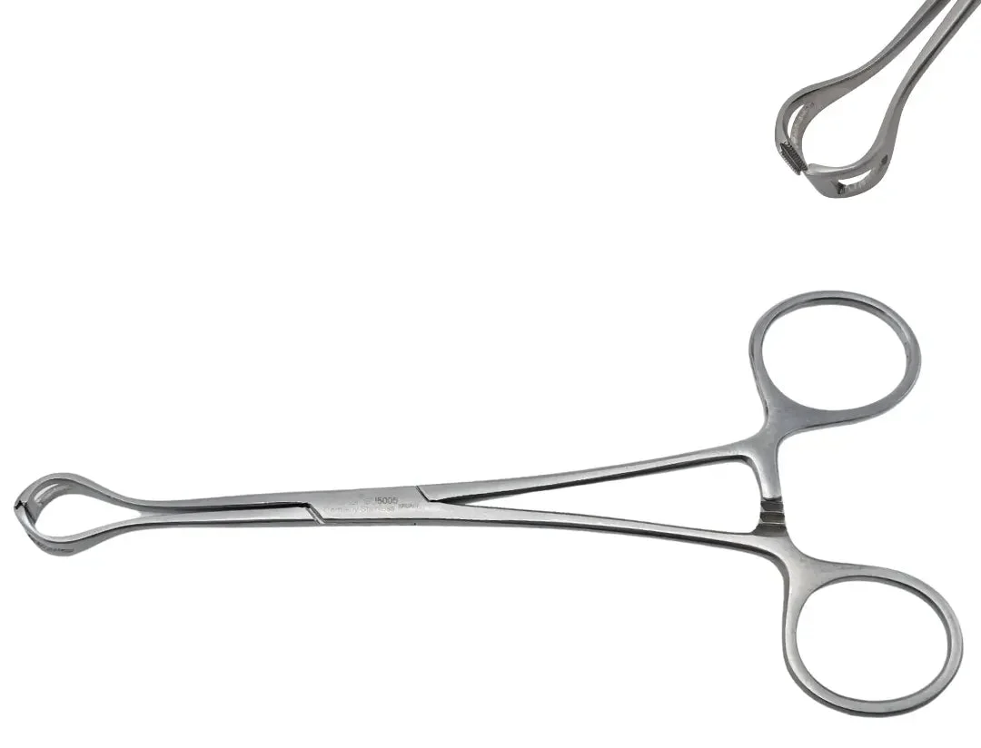 V. Mueller SU5005 Glassman Babcock Forceps 1cm Jaw Rounded Corners Surgical Tool