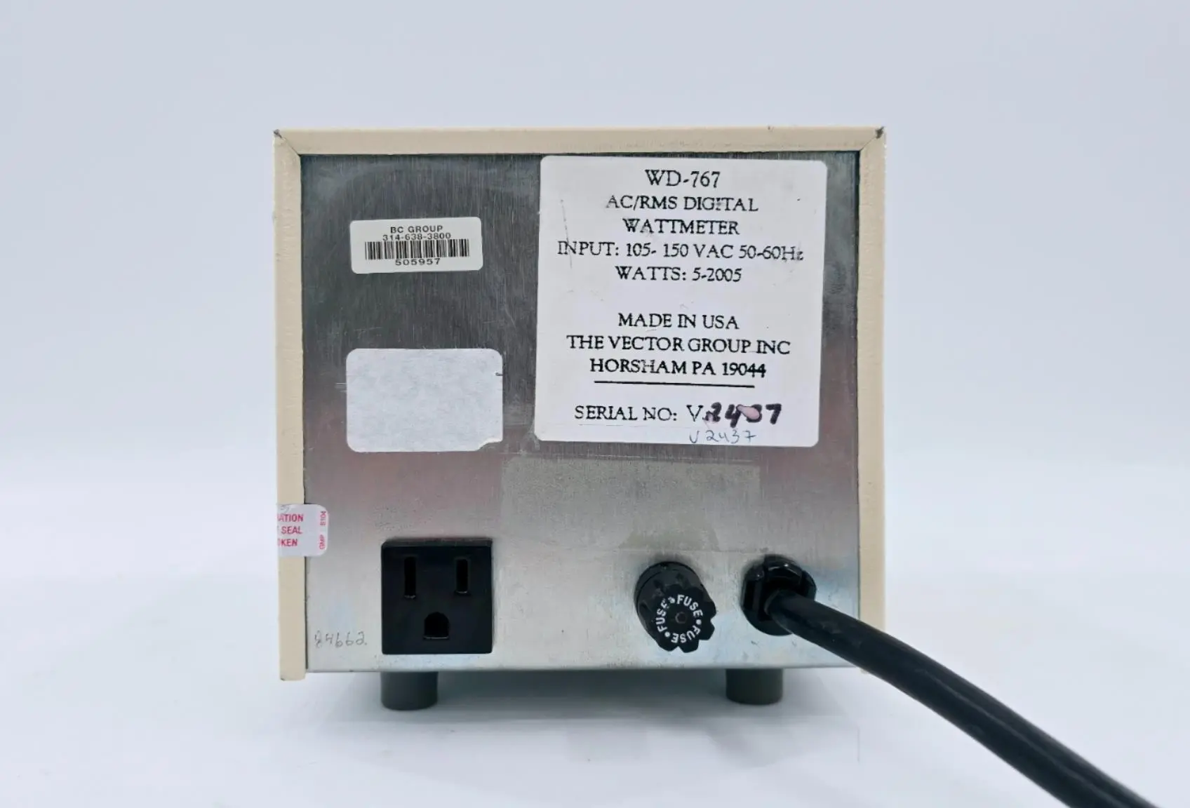 Vector-Vid WD-767 AC/RMS Digital Wattmeter - Image 4
