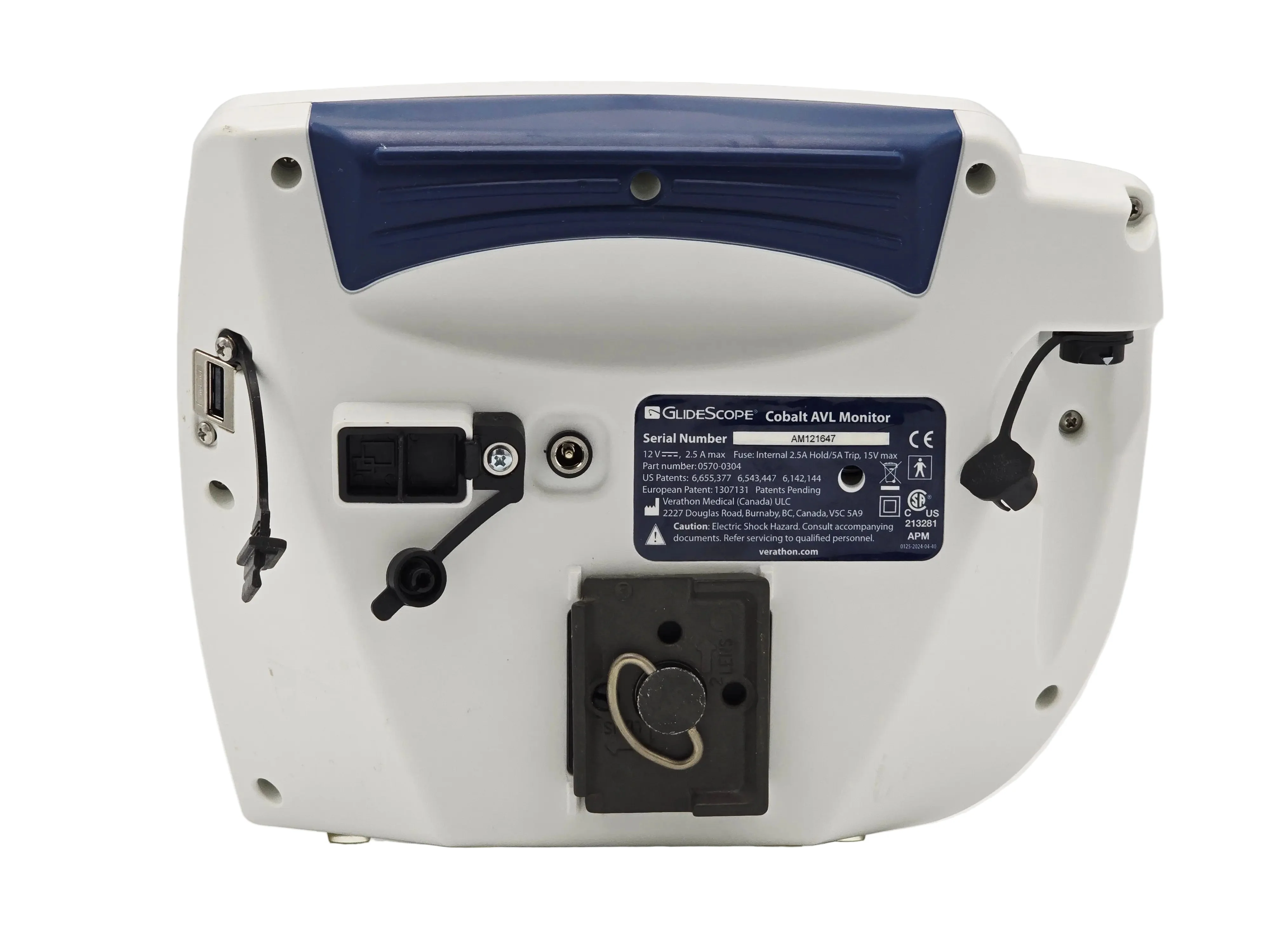 Verathon GlideScope Console Only 0570-0304 Cobalt AVL Monitor Video Laryngoscope Display - Image 2
