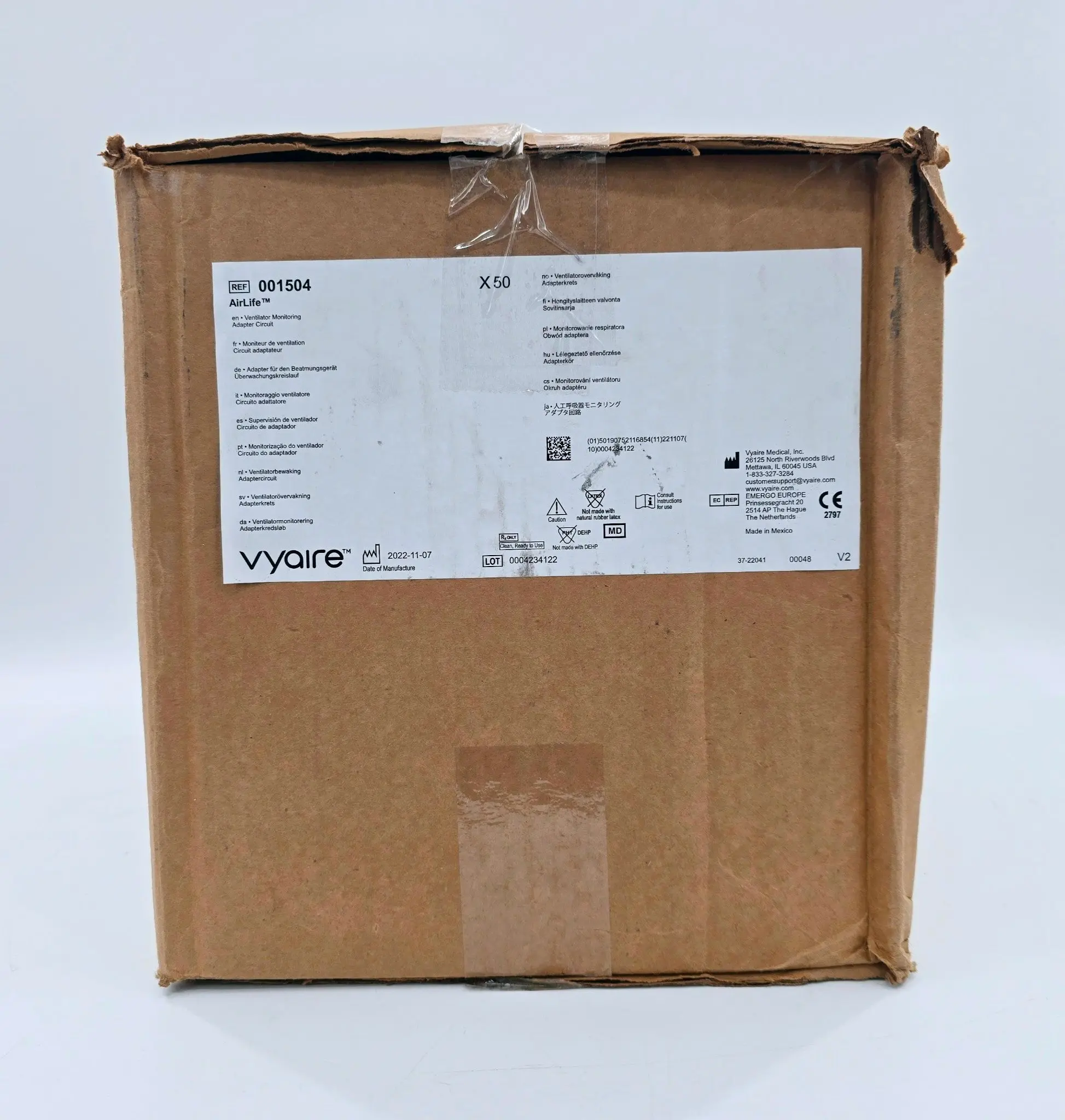 Vyaire 001504 AirLife Ventilator Monitoring Adapter Circuit CS/50 - Image 4