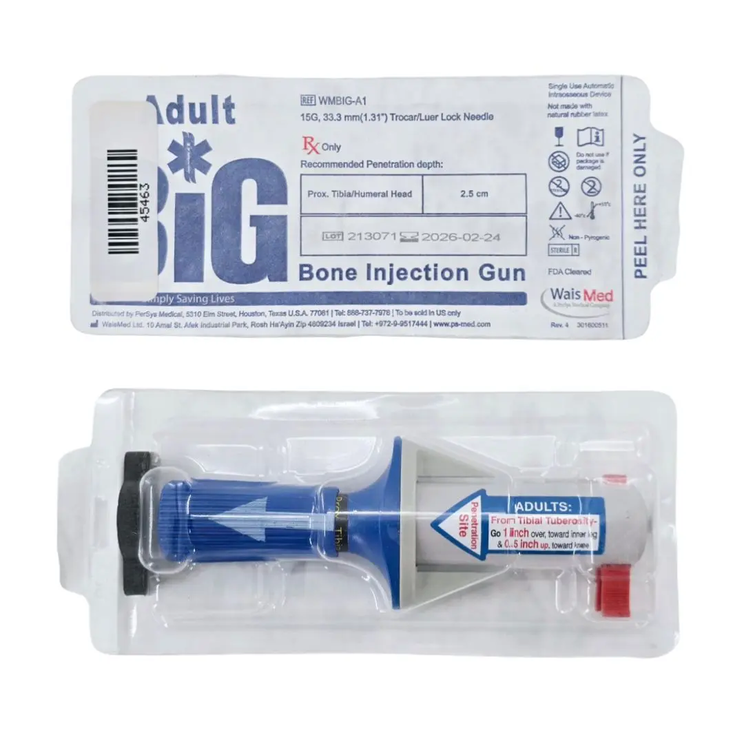 WaisMed WMBIGA1 Adult Big Bone Injection Gun 15G 33.3mm Luer Lock