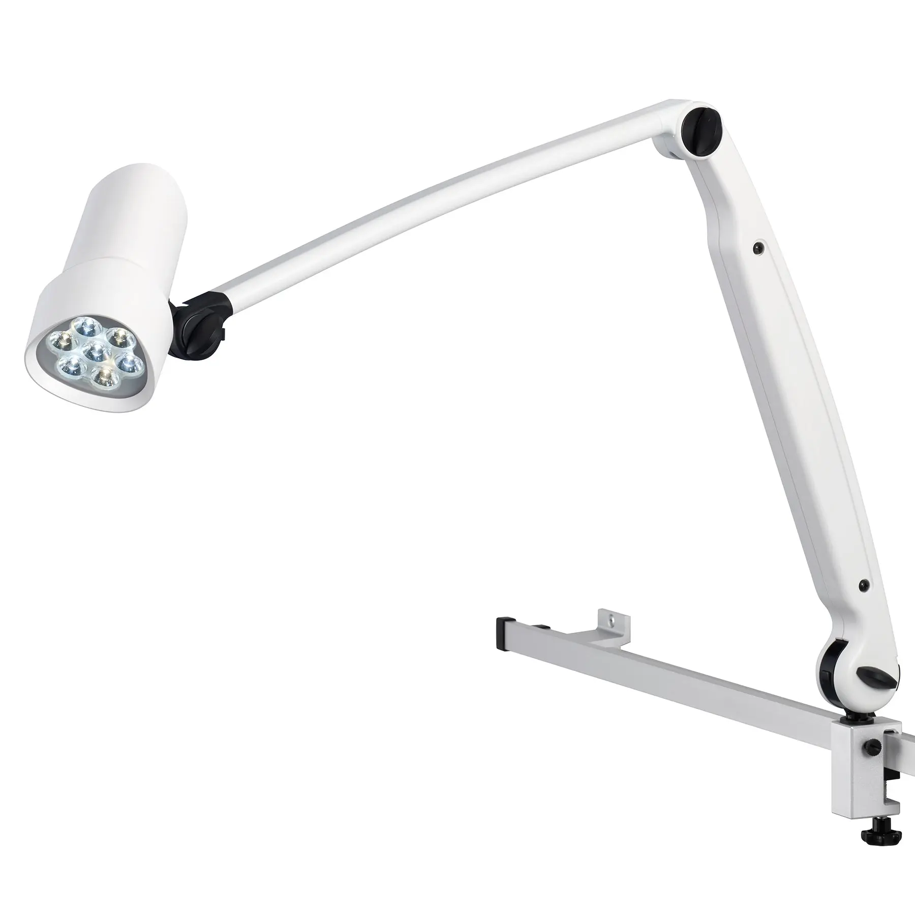 Waldmann HALUX LED N50 Exam Light-3 P FX, Color Change, Dimming, Double Arm - Rail Mount