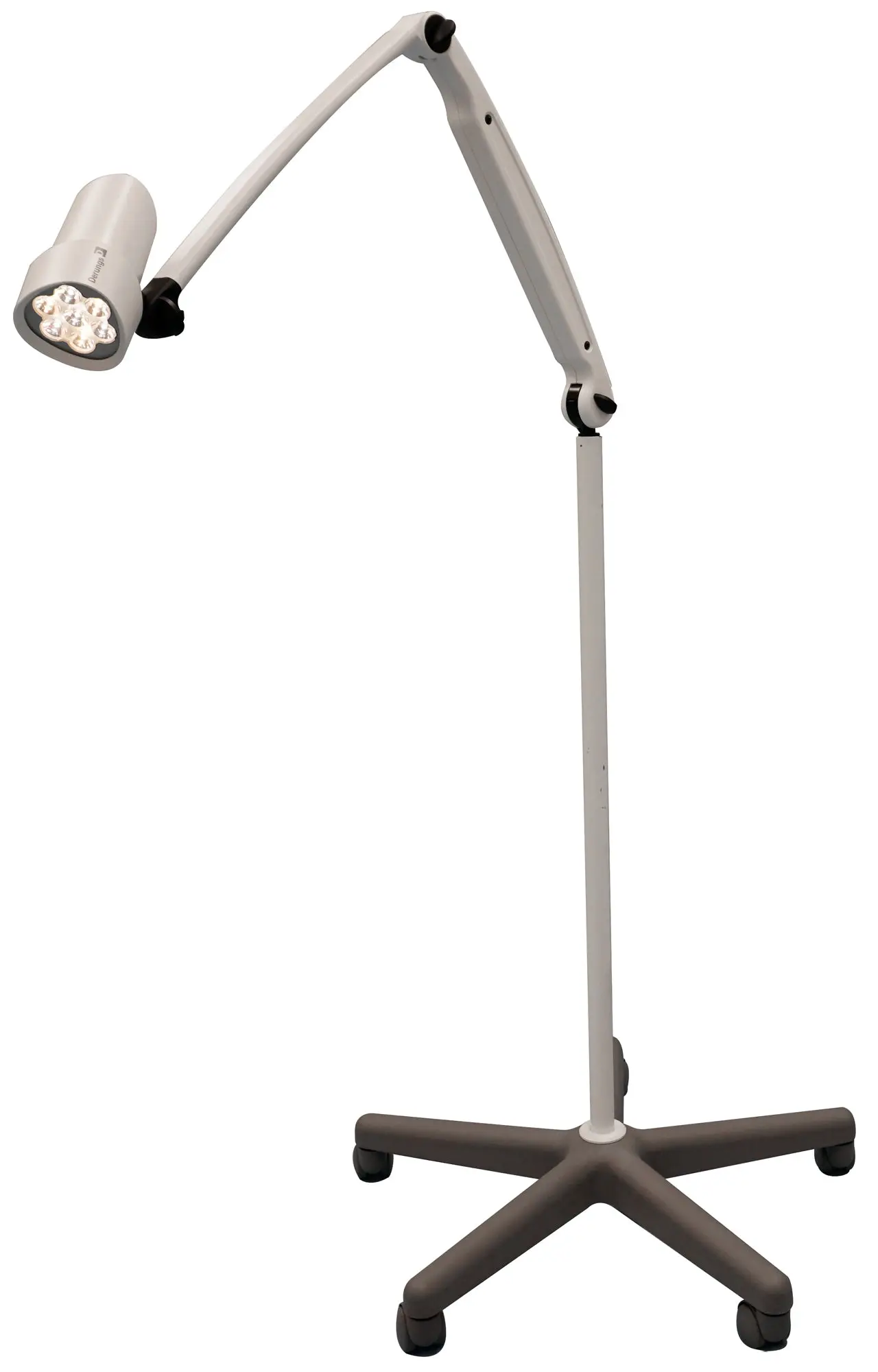 Waldmann HALUX LED N50 Exam Light-3 P FX, Color Change, Dimming, Double Arm - Roller Stand