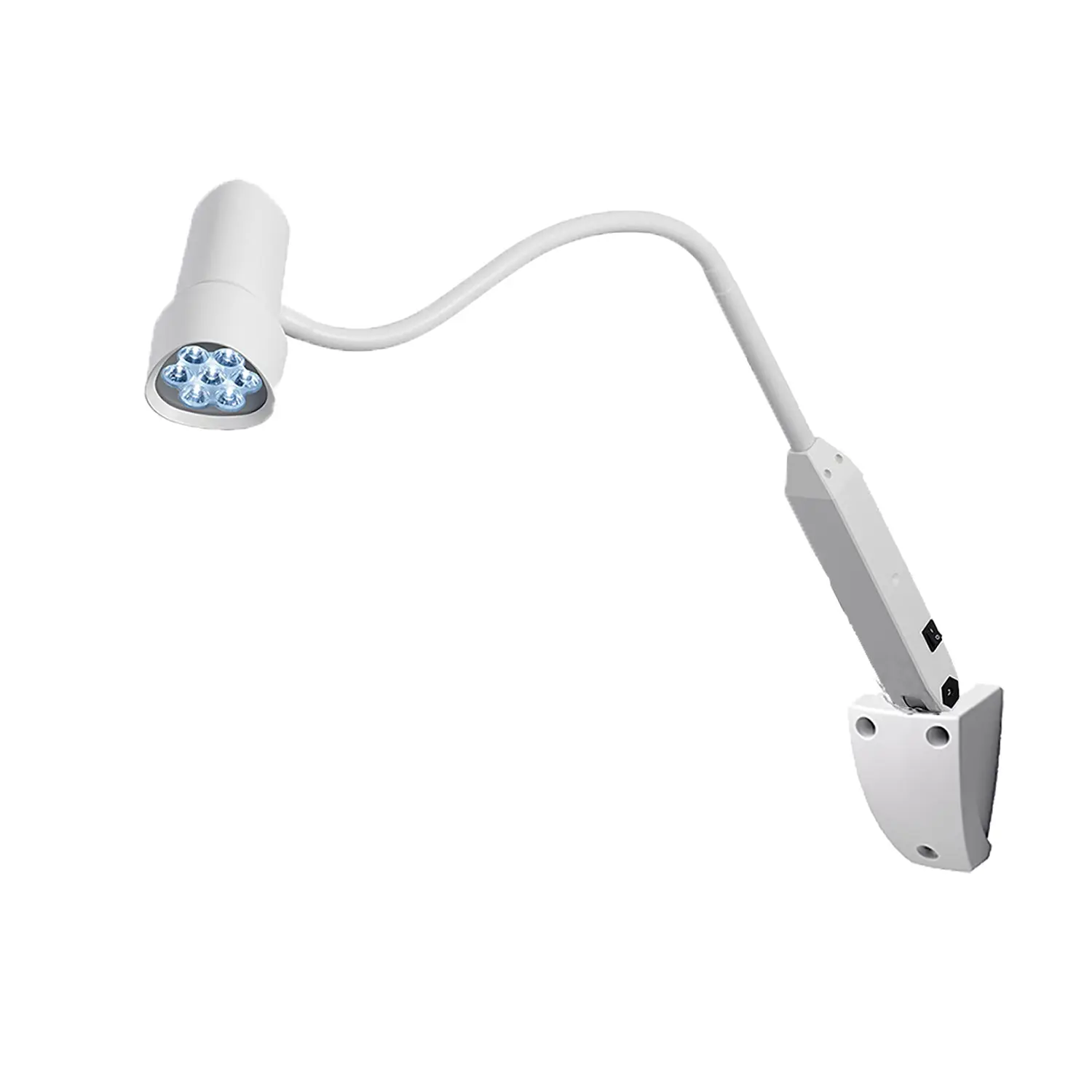 Waldmann HALUX LED N50 Exam Light-3 P SX, Color Changing, Dimming, Gooseneck - Wall Mount