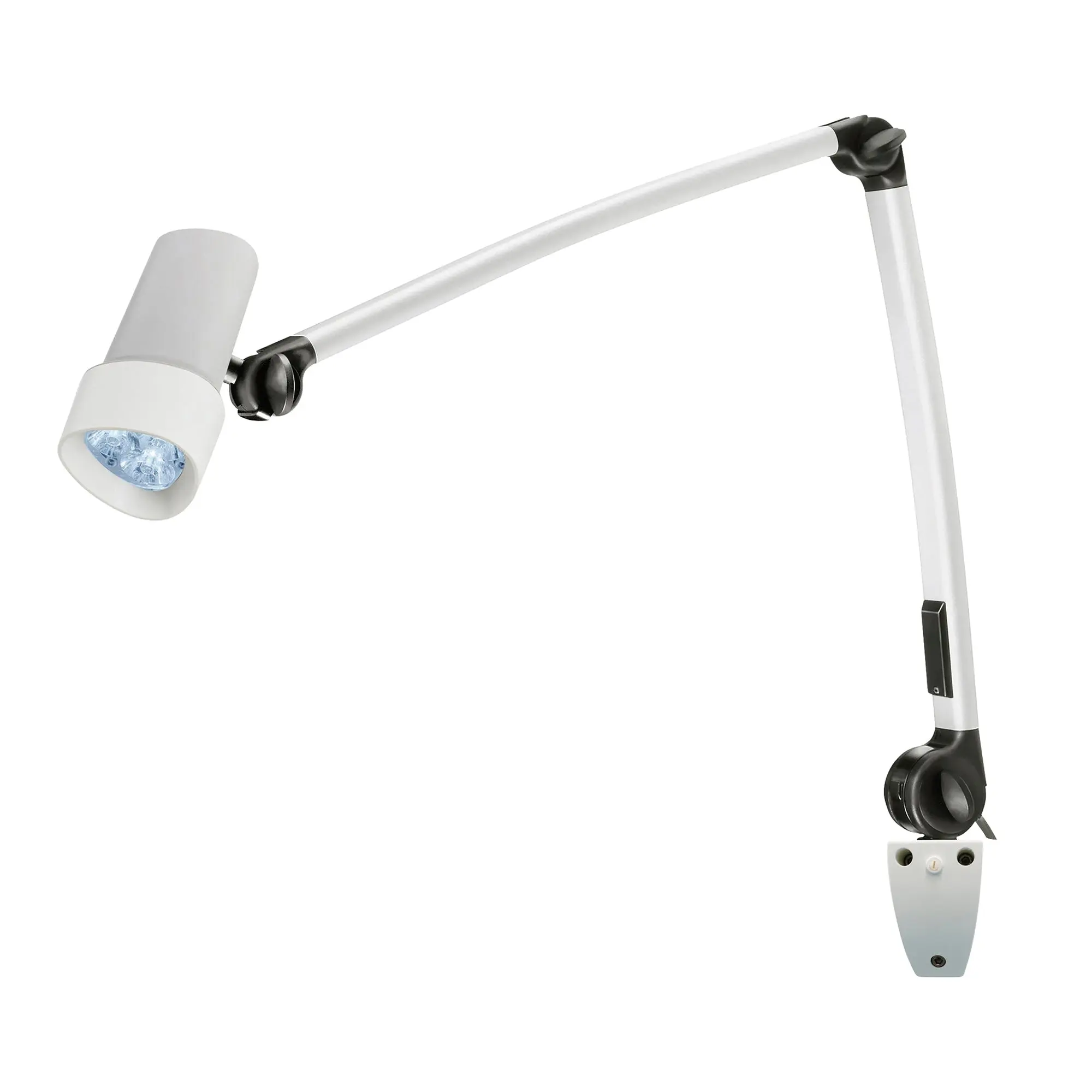 Waldmann HALUX N30-1 P F1 Exam Light, 8W, 4400K, 16MM PIN, Articulating Arm, Dimmable, Wall Mount