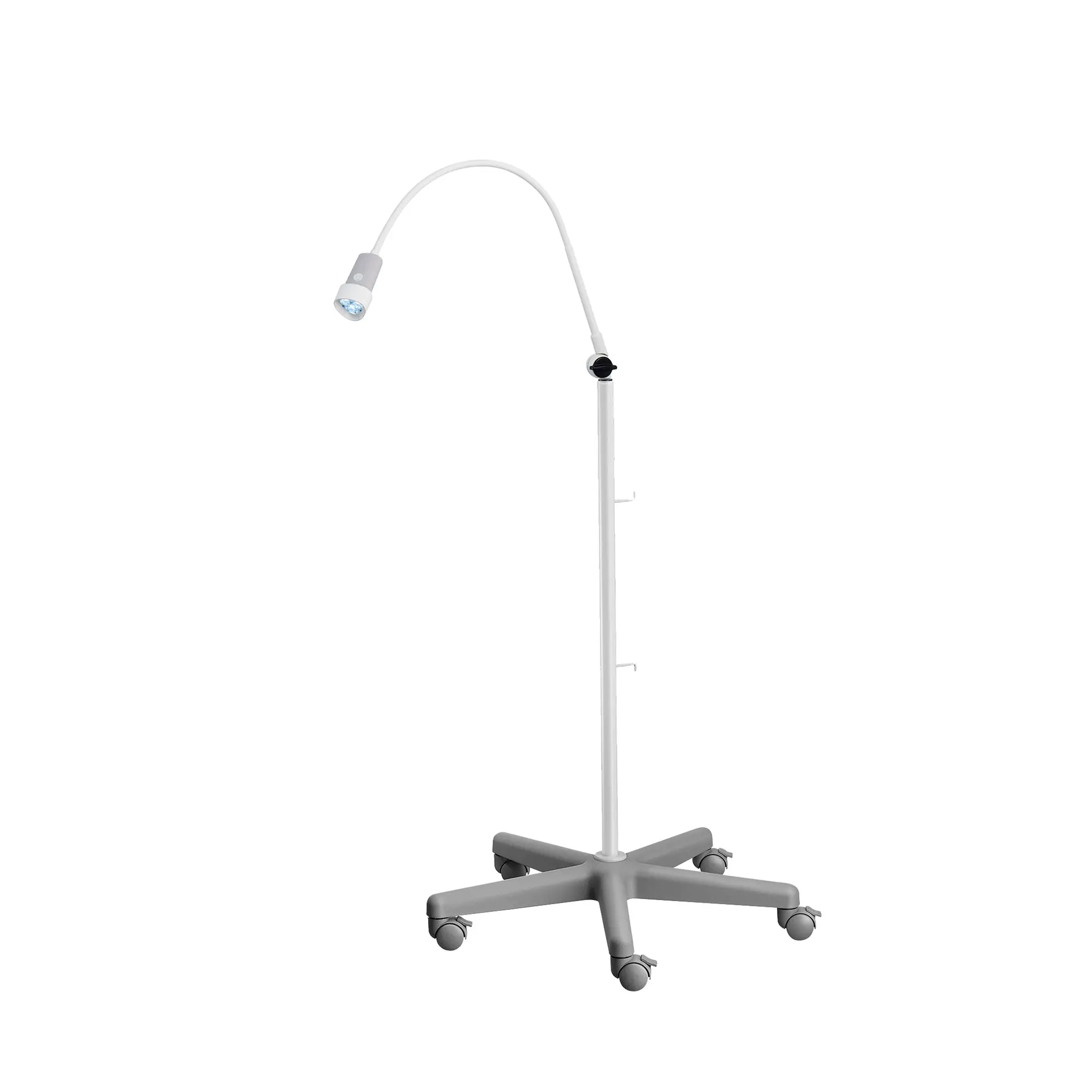 Waldmann HALUX N30-1 P SGH Exam Light, 8W, 4400K, GOOSENECK, BASE JOINT, Dimmable, Rear Mount, Roller Stand