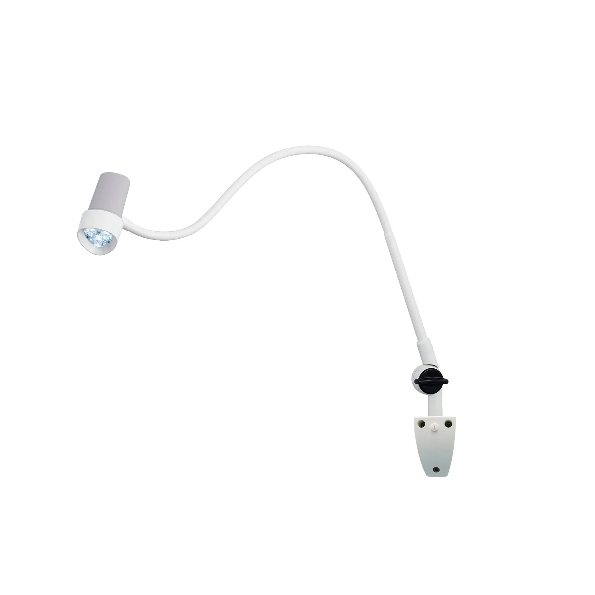 Waldmann HALUX N30-1 P SGV Exam Light, 8W, 4400K, GOOSENECK, BASE JOINT, Dimmable, Side Mount, Wall Mount
