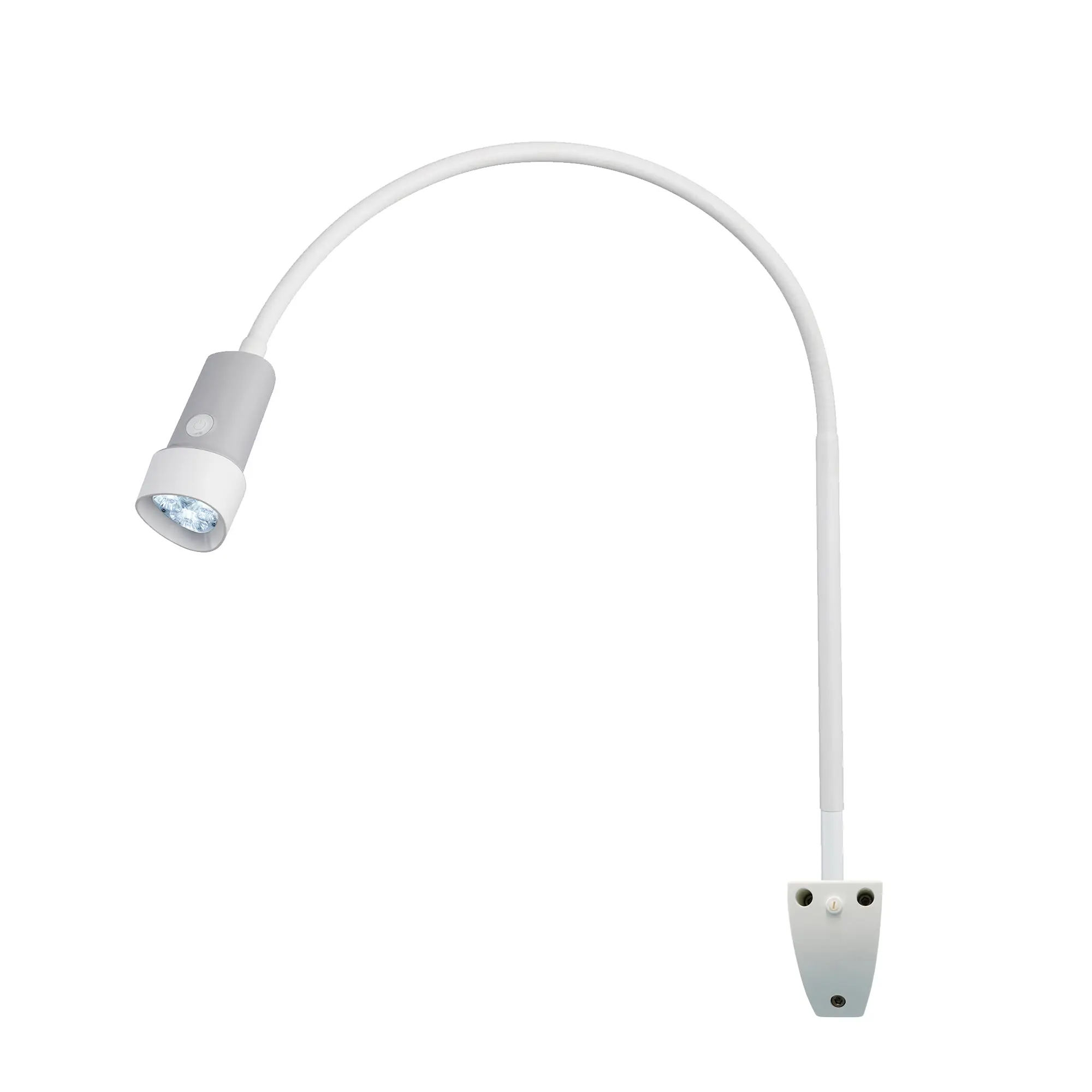 Waldmann HALUX N30-1 P SH Exam Light, 8W, 4400K, GOOSENECK, Dimmable, Rear Mount, Wall Mount