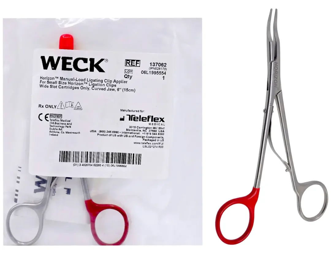 Weck 137062 Horizon Open Ligating Clip Applier 6 Inch Curved