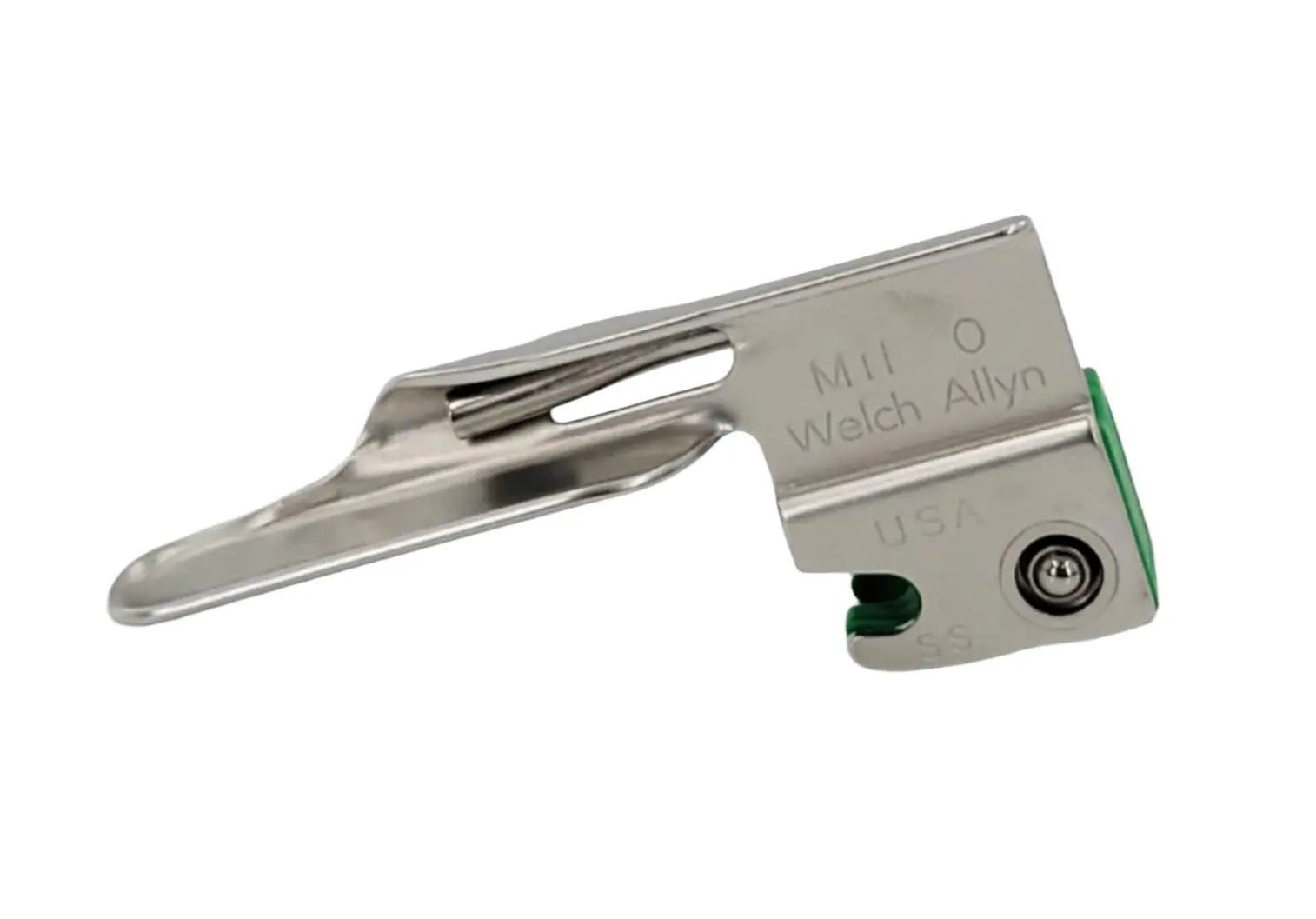 Welch Allyn 68060 Miller Size 0 Fiber Optic Laryngoscope Blade Green
