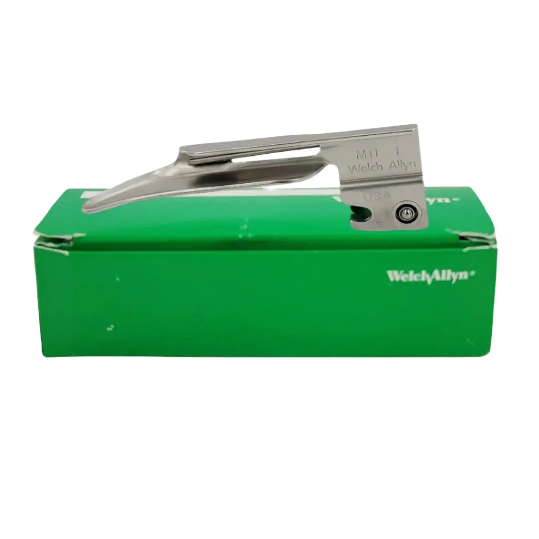 Welch Allyn 68061 Miller Size 1 Fiber Optic Laryngoscope Blade Green - Image 3