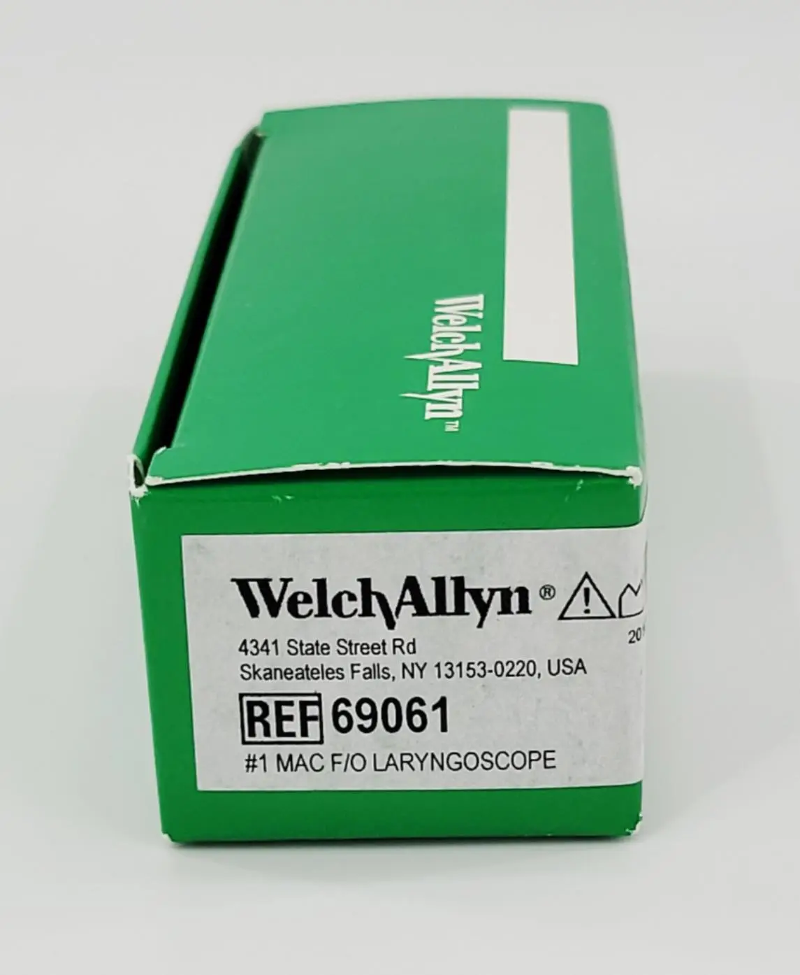 Welch Allyn 69061 Fiber Optic Miller Laryngoscope Blade Size 1 Green - Image 2