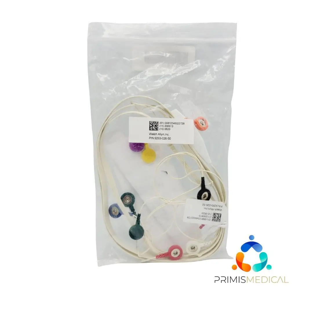 Welch Allyn 929302650 12 Lead 10 Wire AHA Lead Set XL Snap Connectors - Image 2