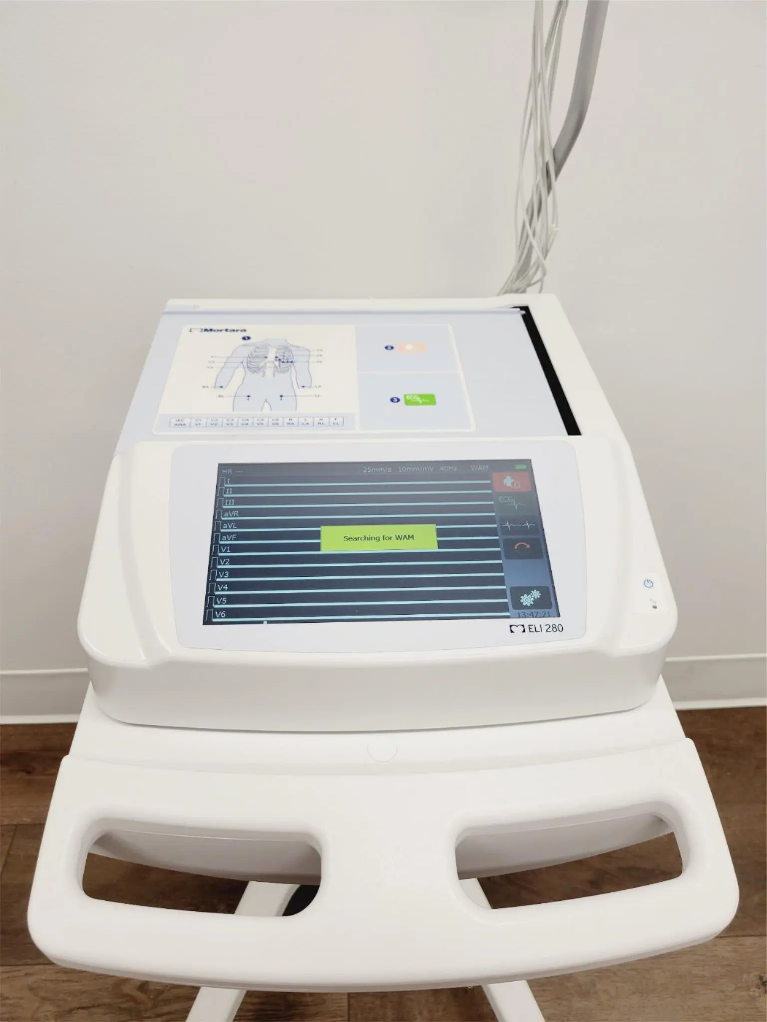 Welch Allyn ELi 280 12-Lead Multi-Channel Electrocardiograph & Cart Ver 2.4.1.8 Reconditioned - Image 8