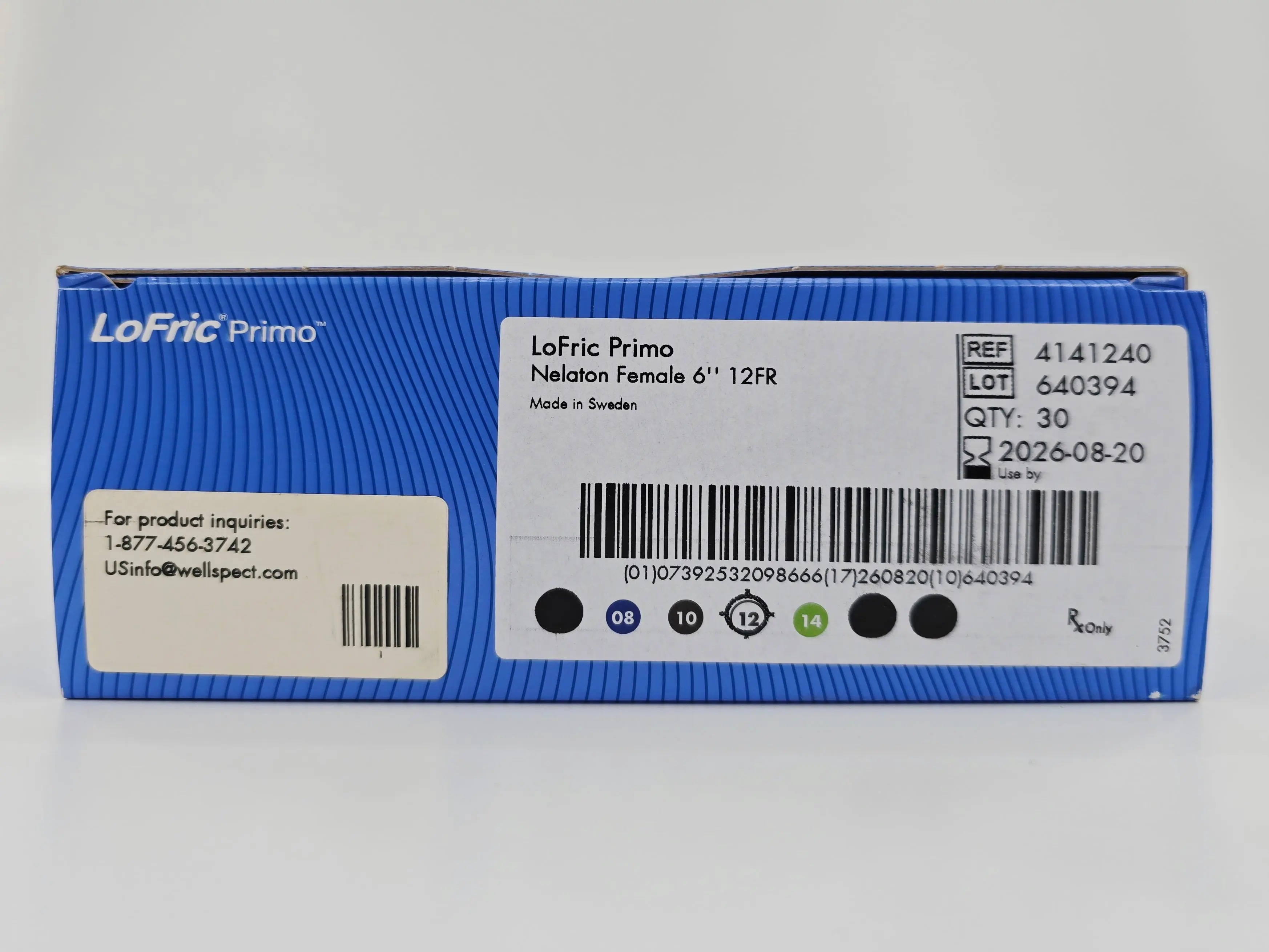 Wellspect 4141240 LoFric Primo Urethral Catheter Straight Tip Hydrophilic Coated PVC Nelaton Female 6" 12FR BX/30 - Image 2