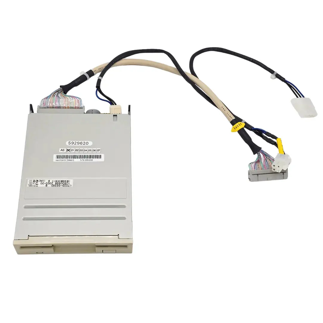 Y-E Data YD-702D-6639D Floppy Disk Drive w/ Wiring Harness 5V