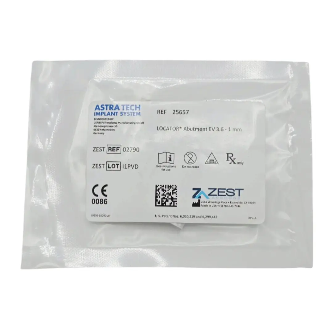 Zest Anchors 02790 LOCATOR Abutment EV 3.6 - 1mm Dentsply Sirona Astra Tech Implant System