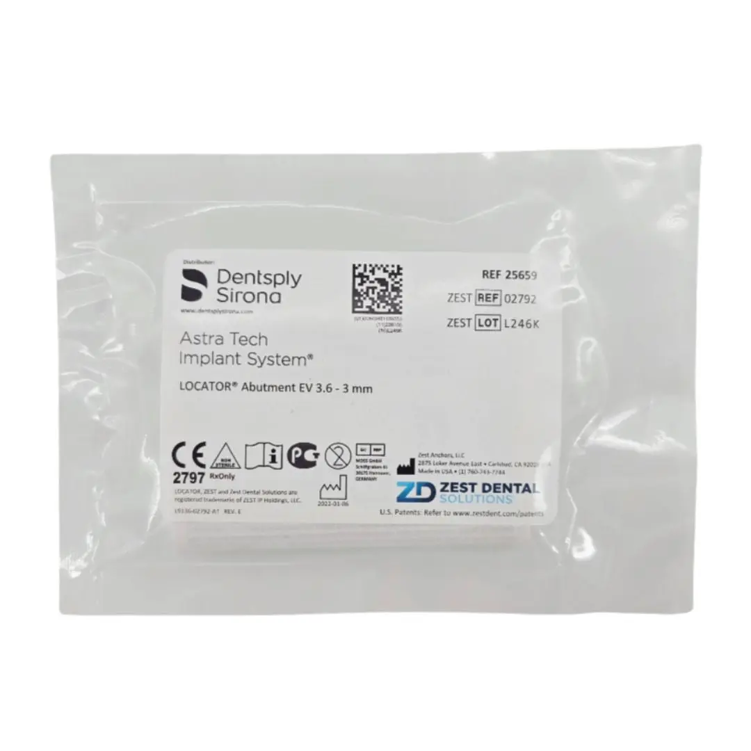 Zest Anchors 02792 LOCATOR Abutement EV 3.6 3mm Dentsply Sirona Astra Tech Implant System
