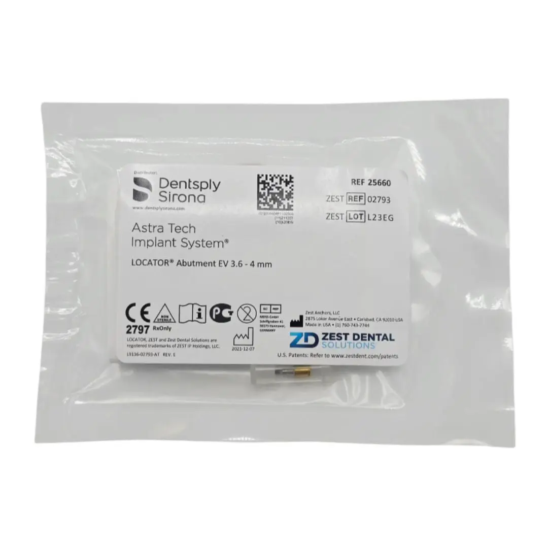 Zest Anchors 02793 LOCATOR Abutment EV 3.6 - 4mm Dentsply Sirona Astra Tech Implant System