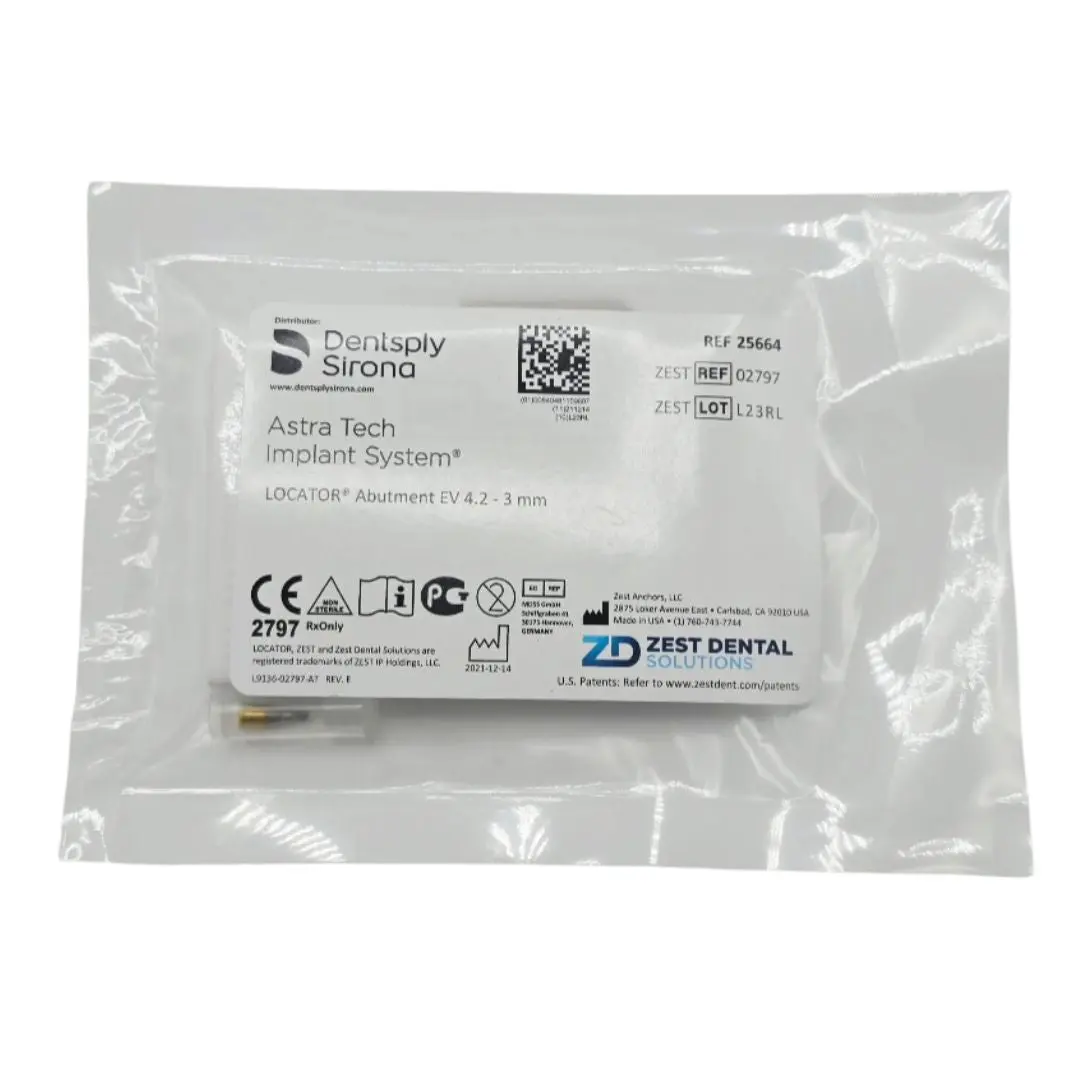 Zest Anchors 02797 LOCATOR Abutment EV 4.2 - 3mm Dentsply Sirona Astra Tech Implant System