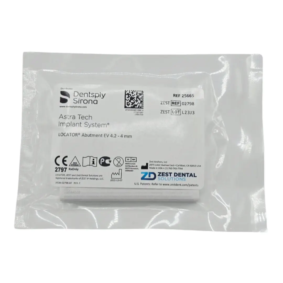 Zest Anchors 02798 LOCATOR Abutment EV 4.2 - 4mm Dentsply Sirona Astra Tech Implant System